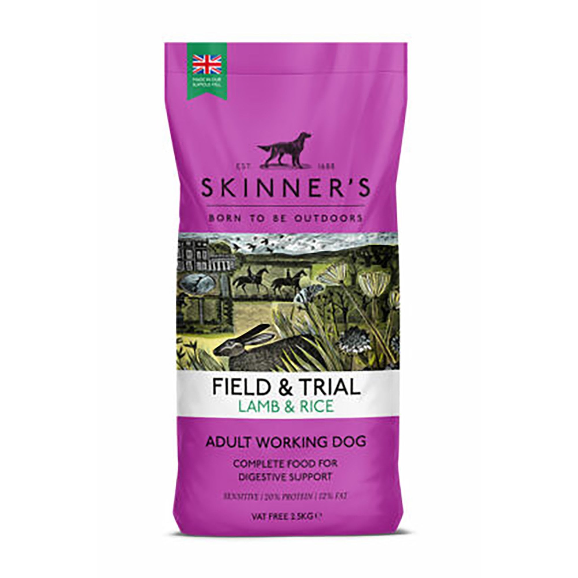 Field & Trial Adult Lamb & Rice Working Dog Food 2.5kg