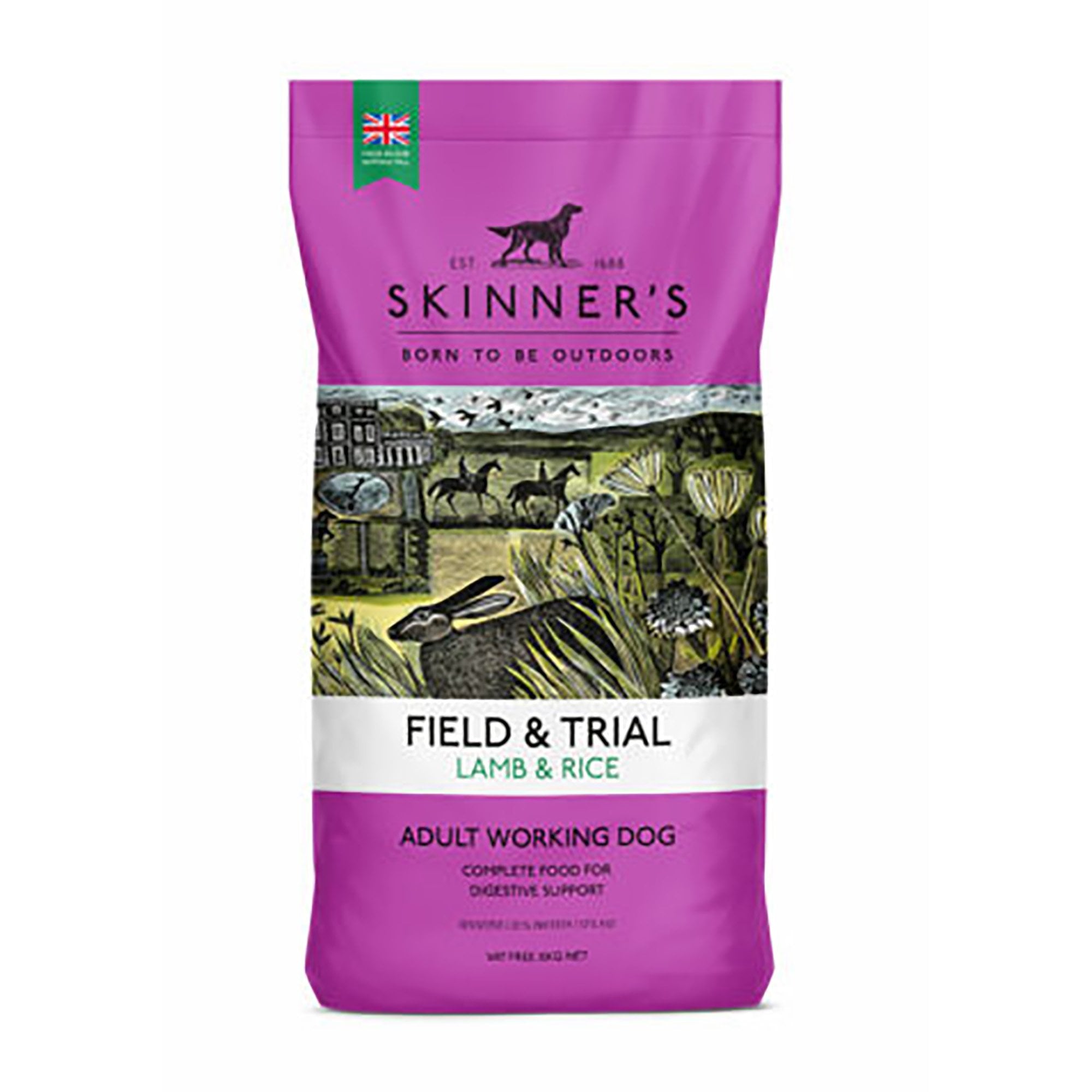 Field & Trial Lamb & Rice Adult Working Dog Food 15kg