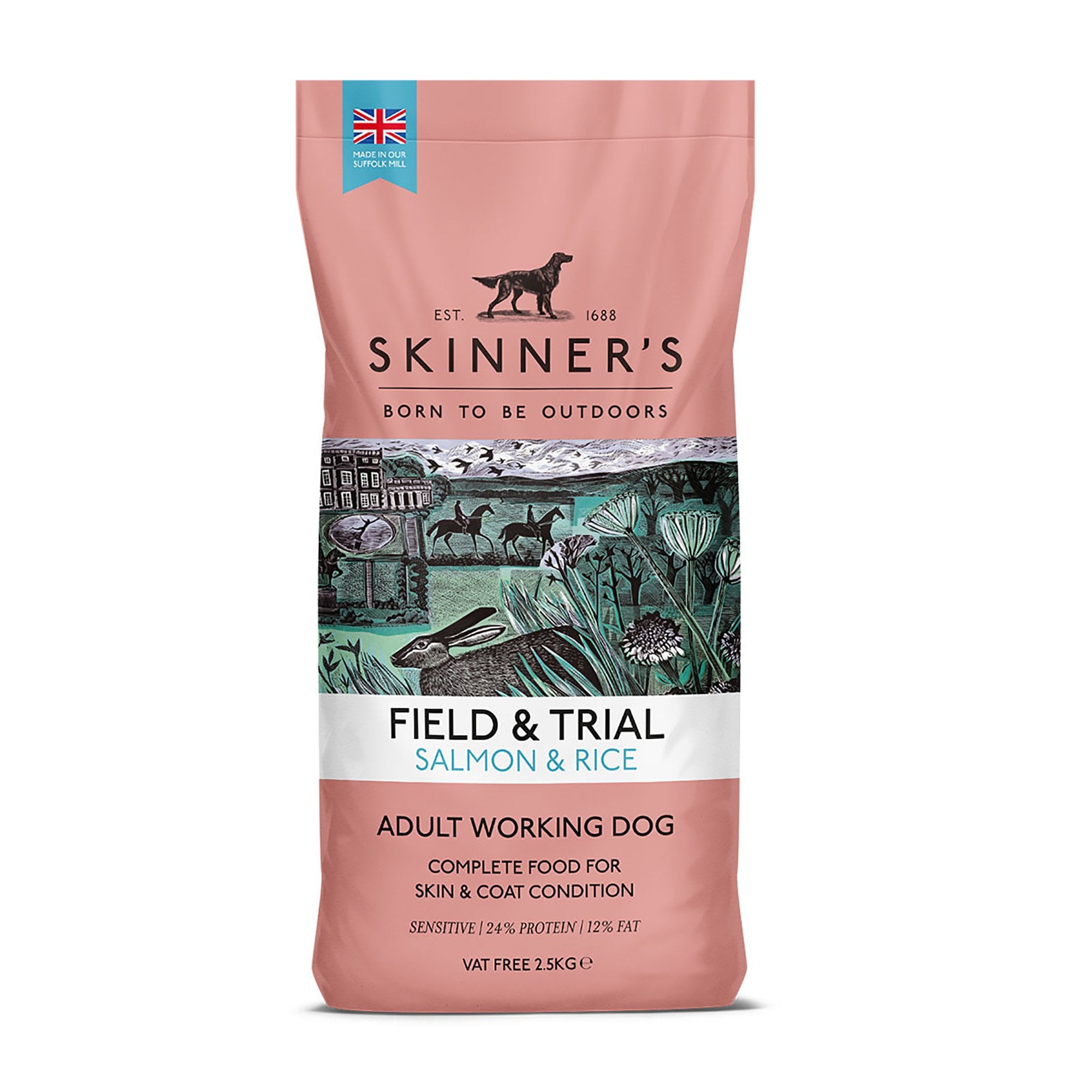 Field & Trial Adult Salmon & Rice Working Dog Food 2.5kg