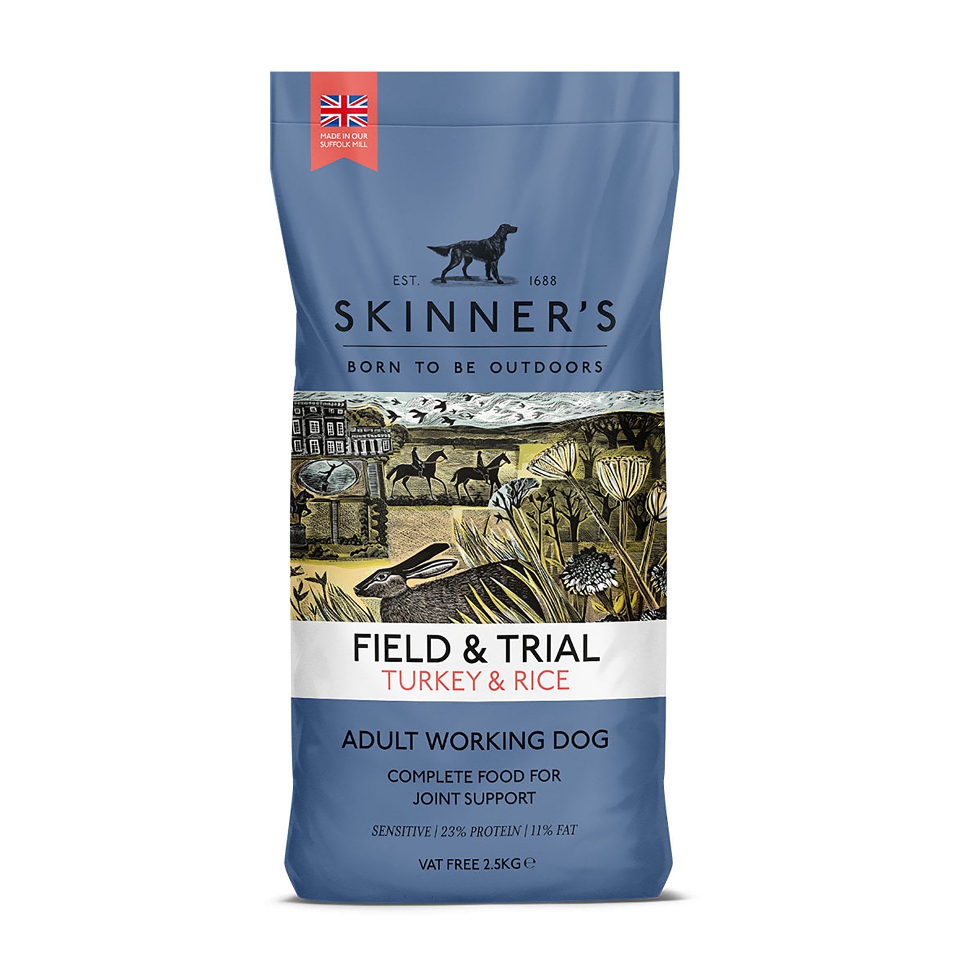 Field & Trial Adult Turkey & Rice Working Dog Food 2.5kg