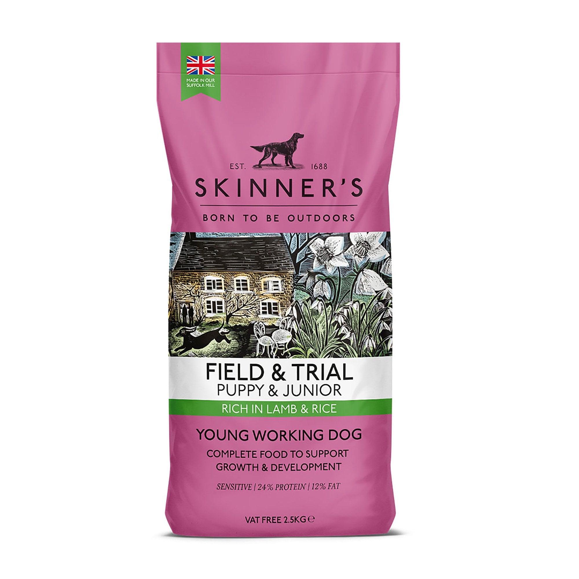 Field & Trial Puppy & Junior Lamb & Rice Working Dog Food 2.5kg