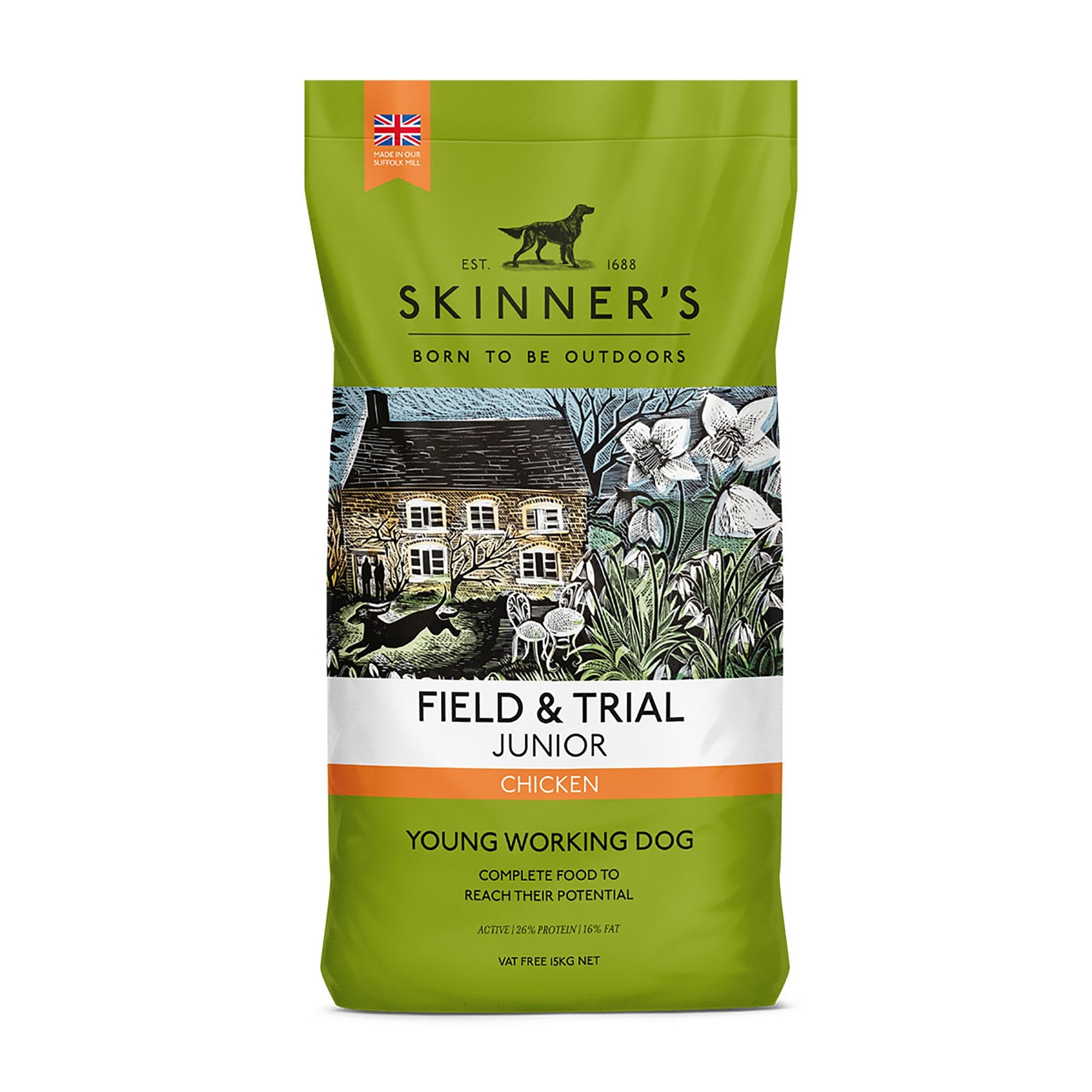 Field & Trial Junior Chicken Young Working Dog Food 15kg