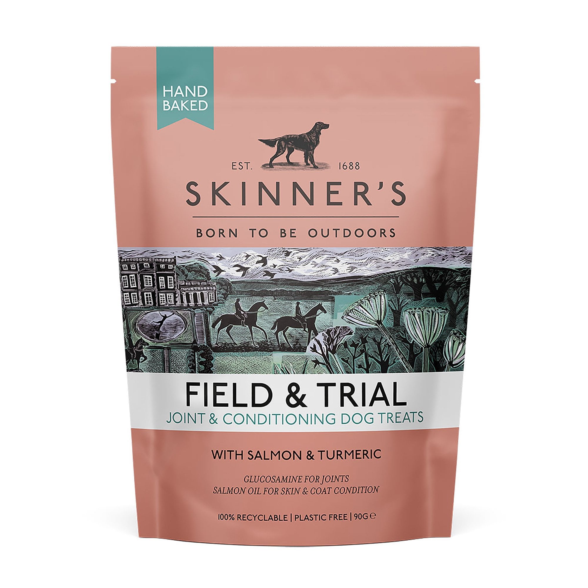 Field & Trial Joint & Conditioning Dog Treats With Salmon & Turmeric 90g