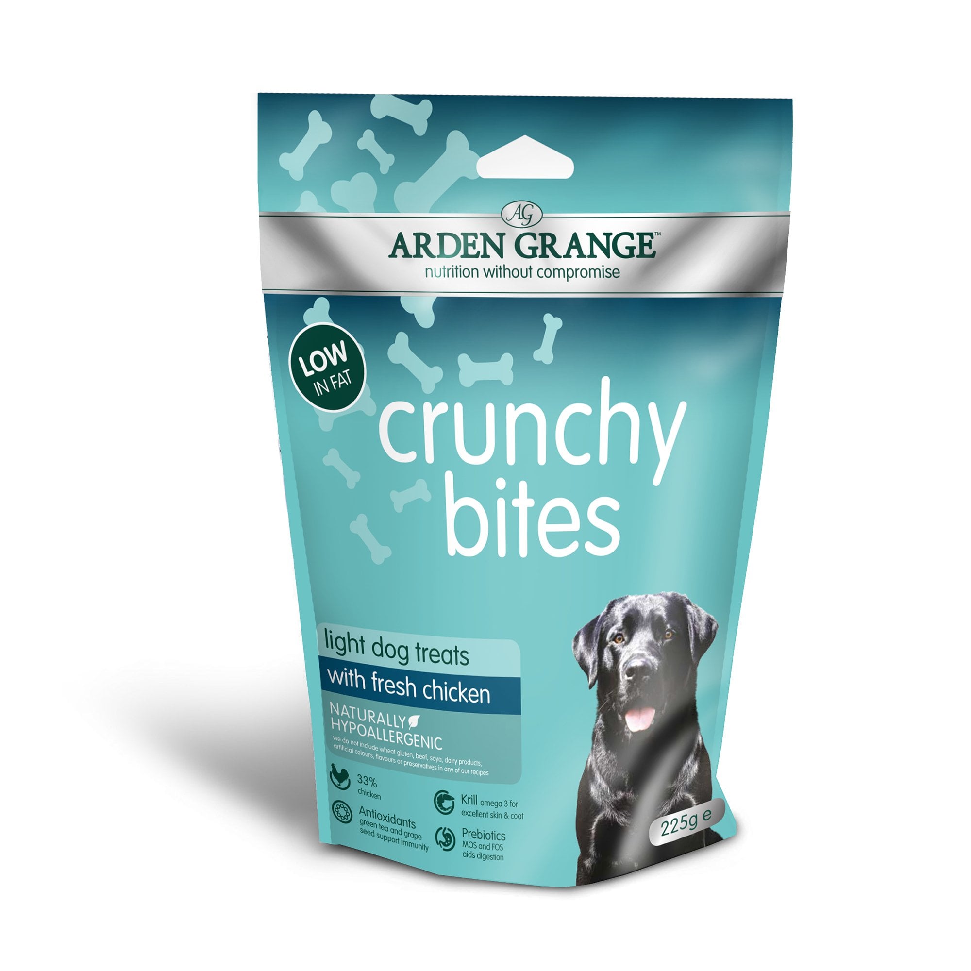 Crunchy Bites Light Rich In Chicken Dog Treats 225g
