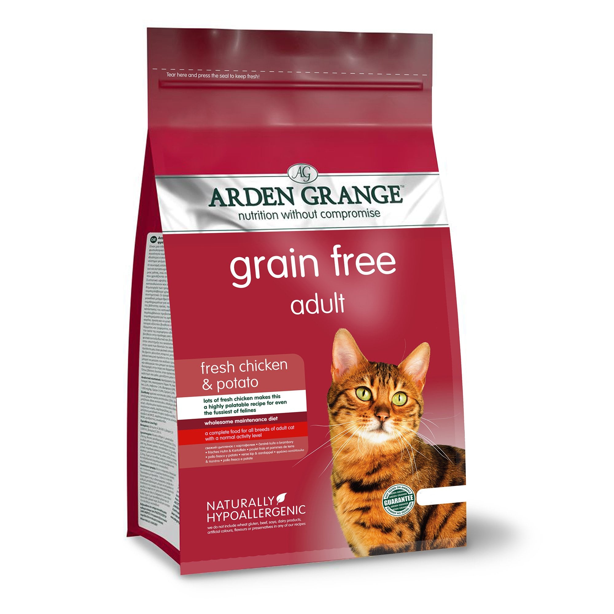 Grain Free Adult Cat Food With Fresh Chicken & Potato 4kg