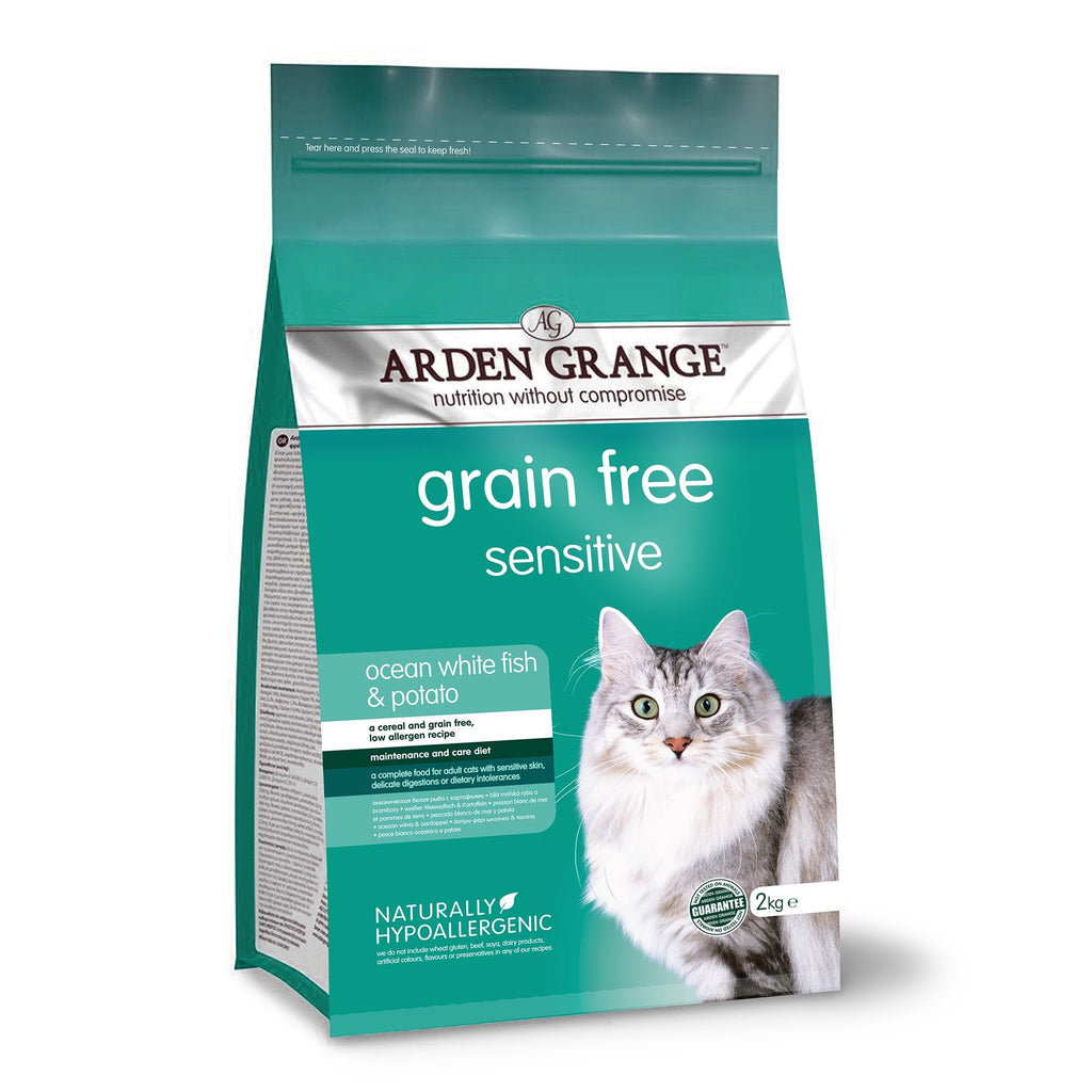 Grain Free Sensitive Cat Food With Ocean White Fish & Potato 4kg