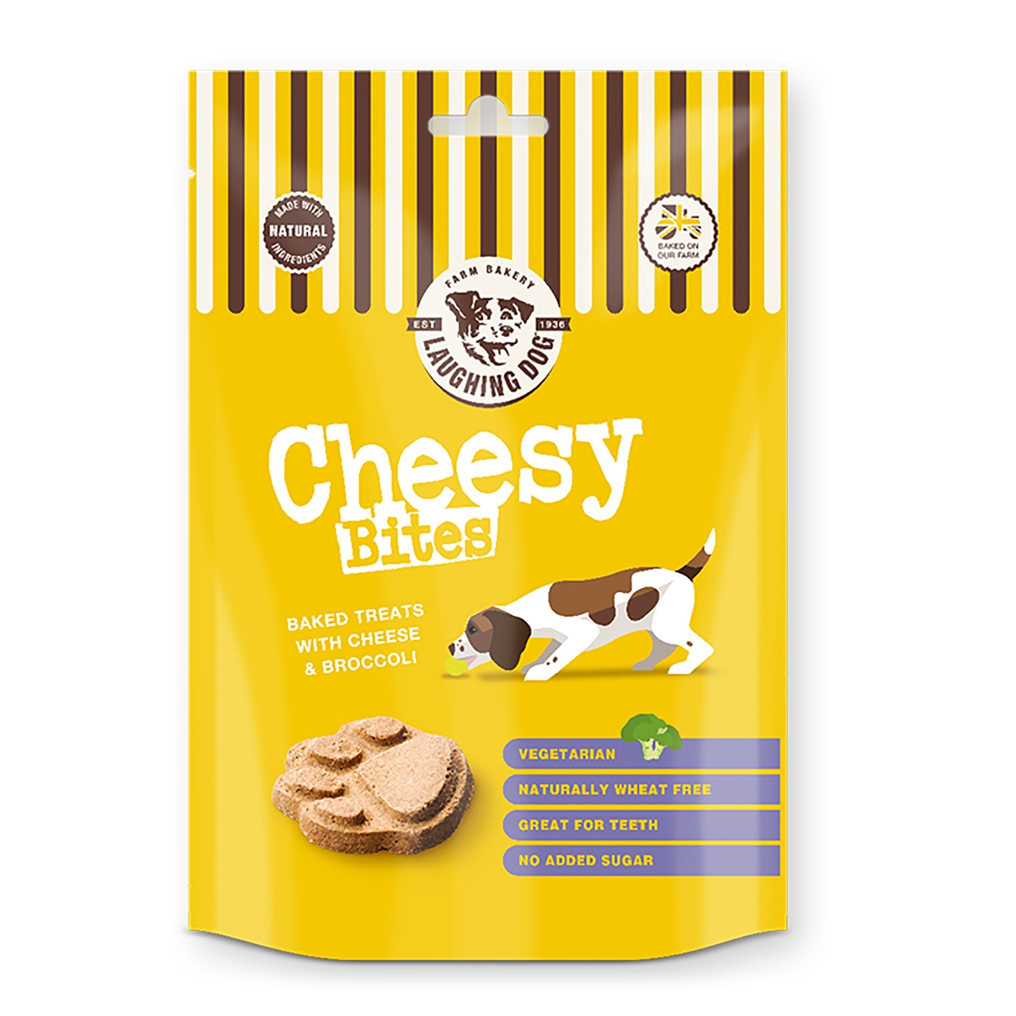 Laughing Dog Cheesy Bites Natural Dog Treats 125g