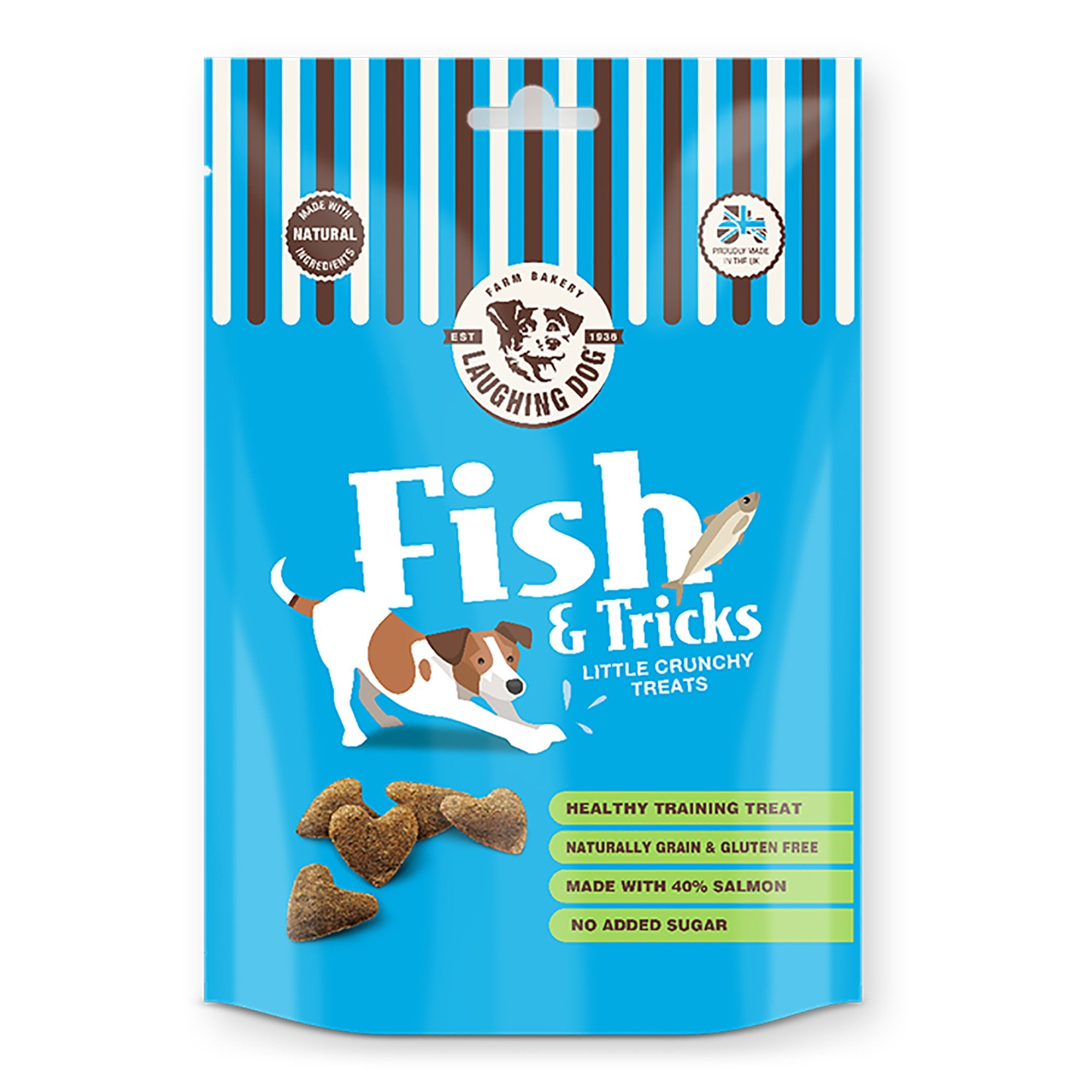 Laughing Dog Fish & Tricks Grain Free Dog Treats 125g