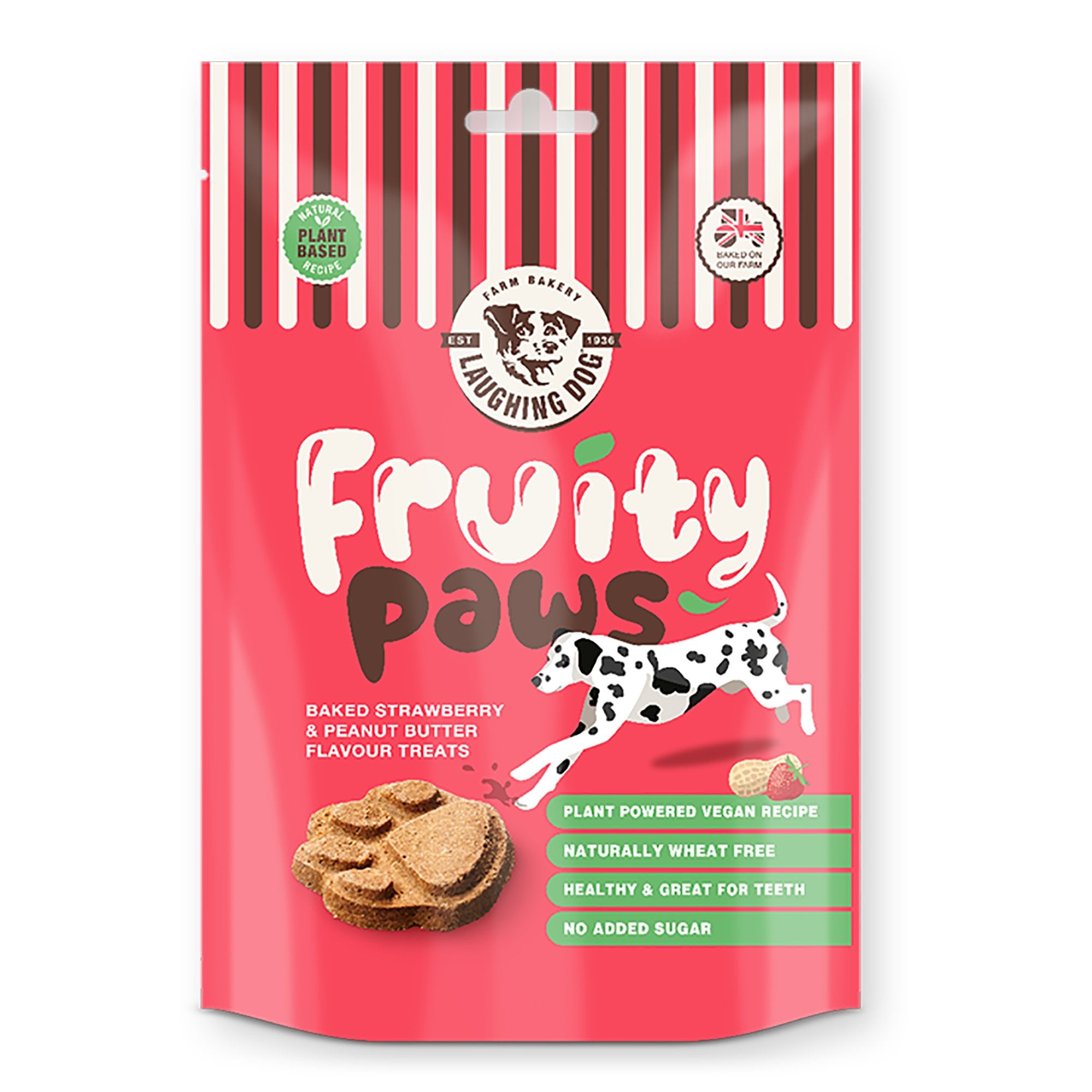 Laughing Dog Fruity Paws Vegan Dog Treats 125g