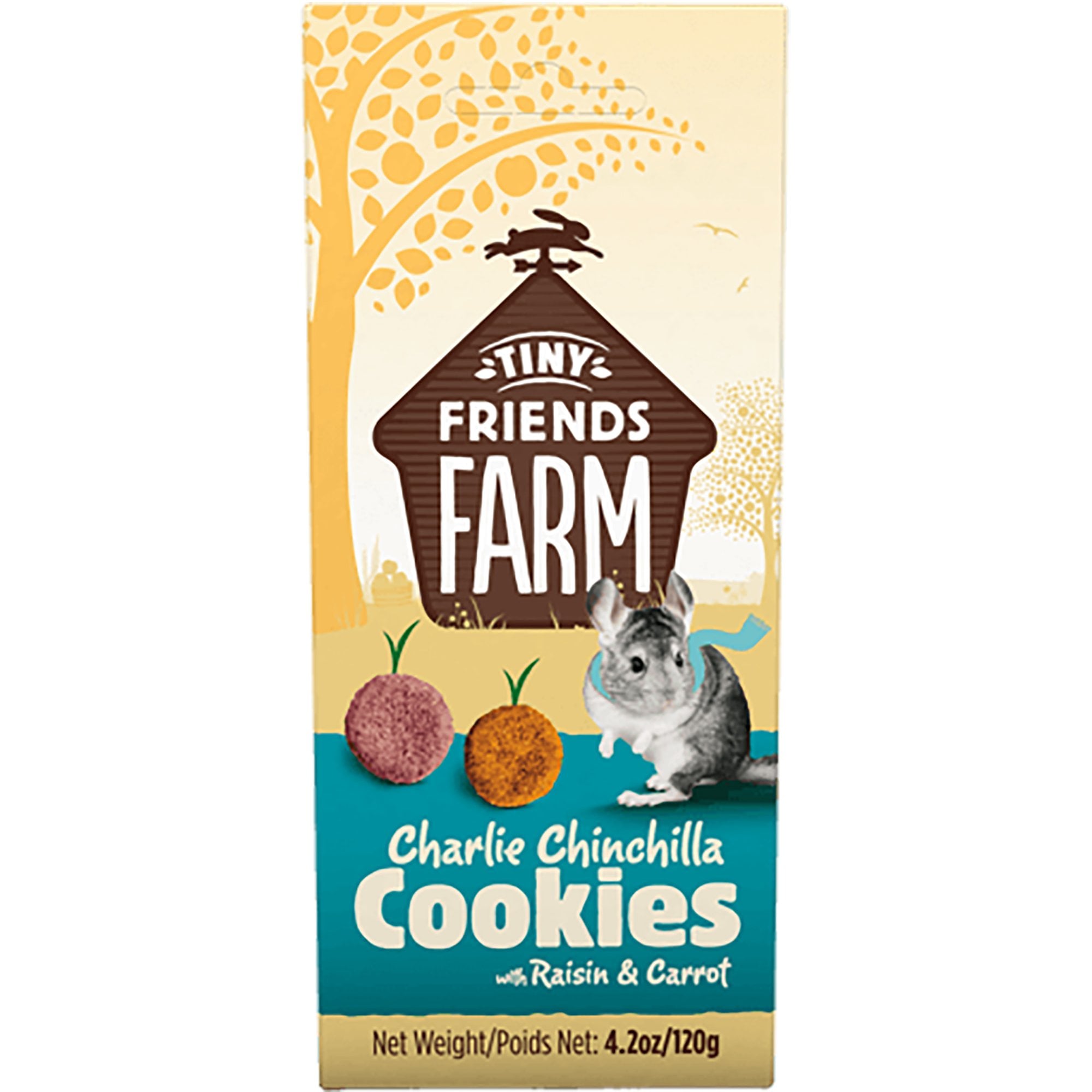 Tiny Friends Farm Charlie Chinchilla Cookies Raisin & Carrot 120g