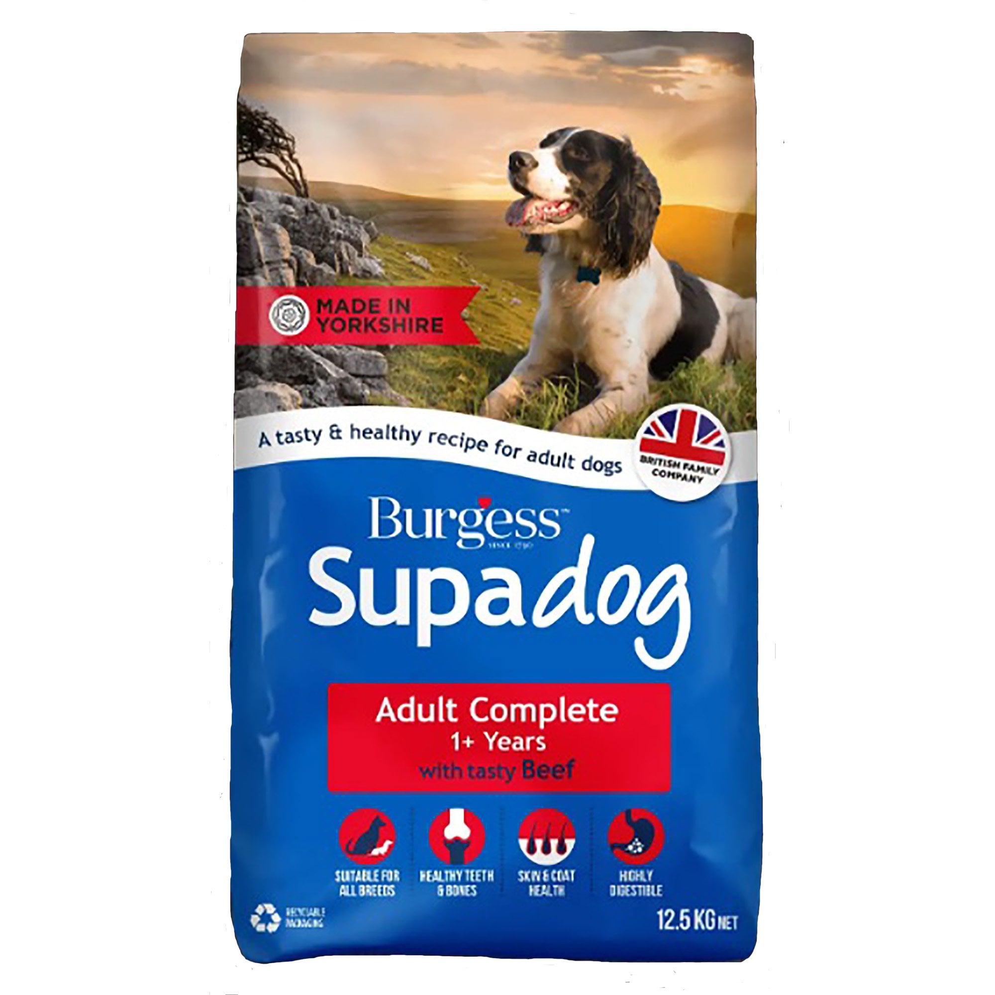 Supadog Adult With Beef Dry Dog Food 12.5kg