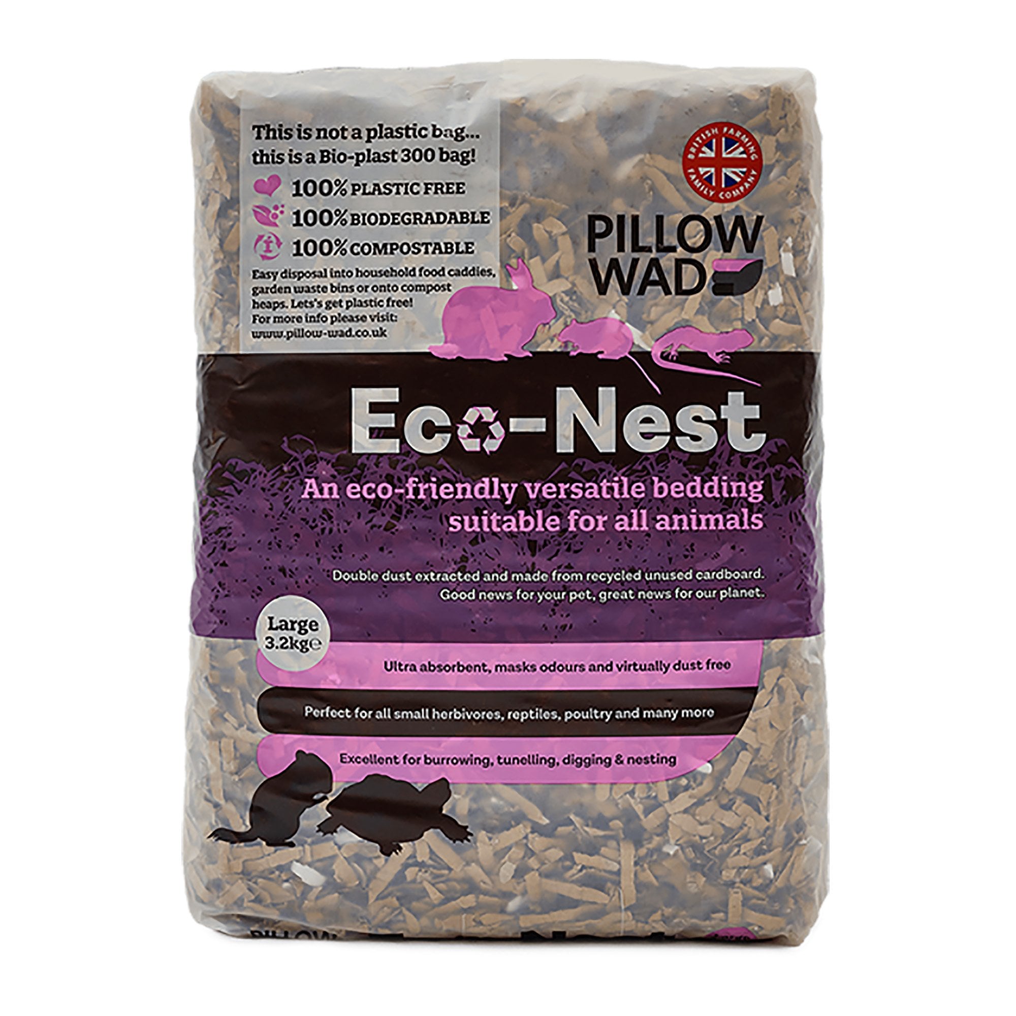 Pillow Wad Large Eco-Nest Cardboard For Small Animals 3.2kg