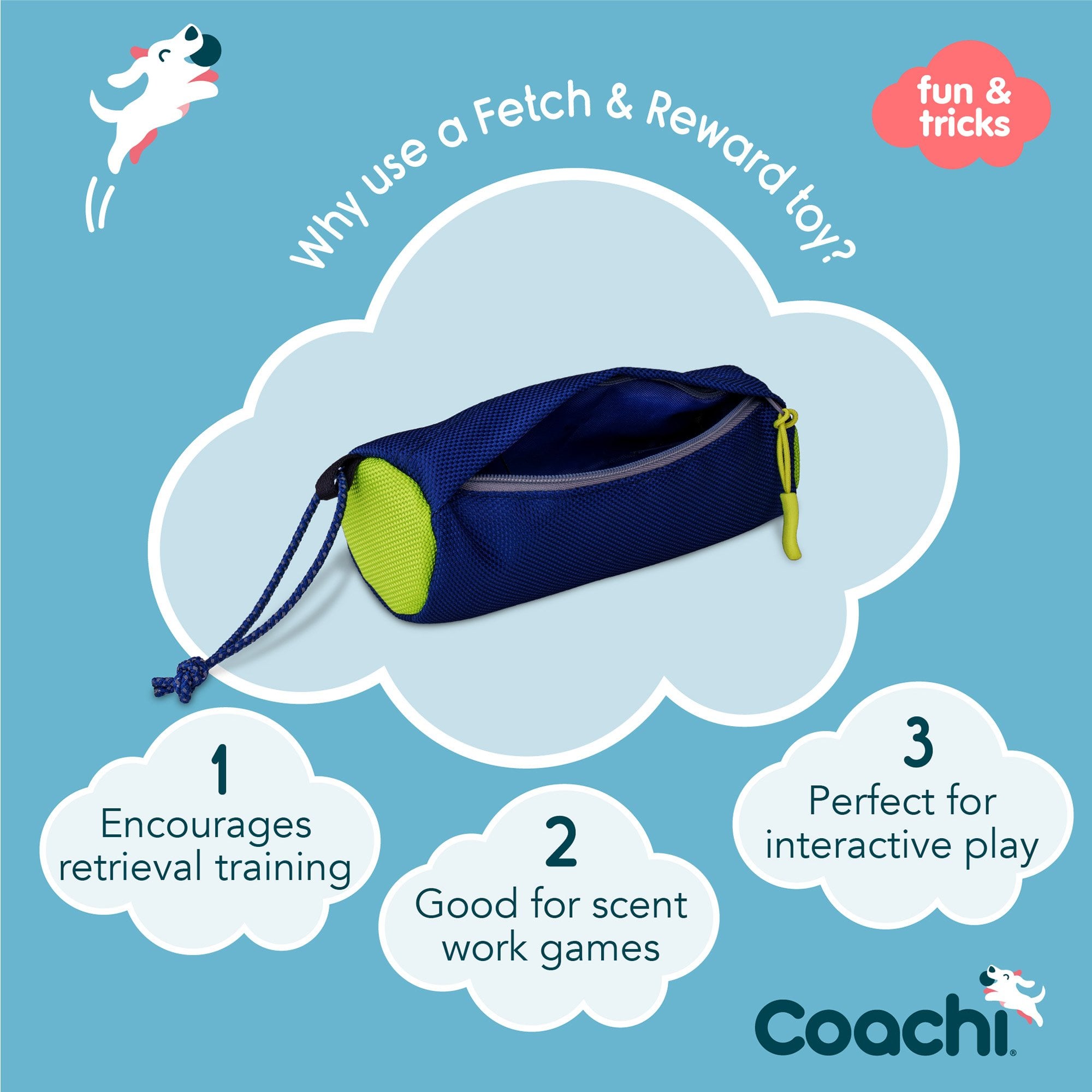 Coachi Fetch & Reward Dog Training Toy