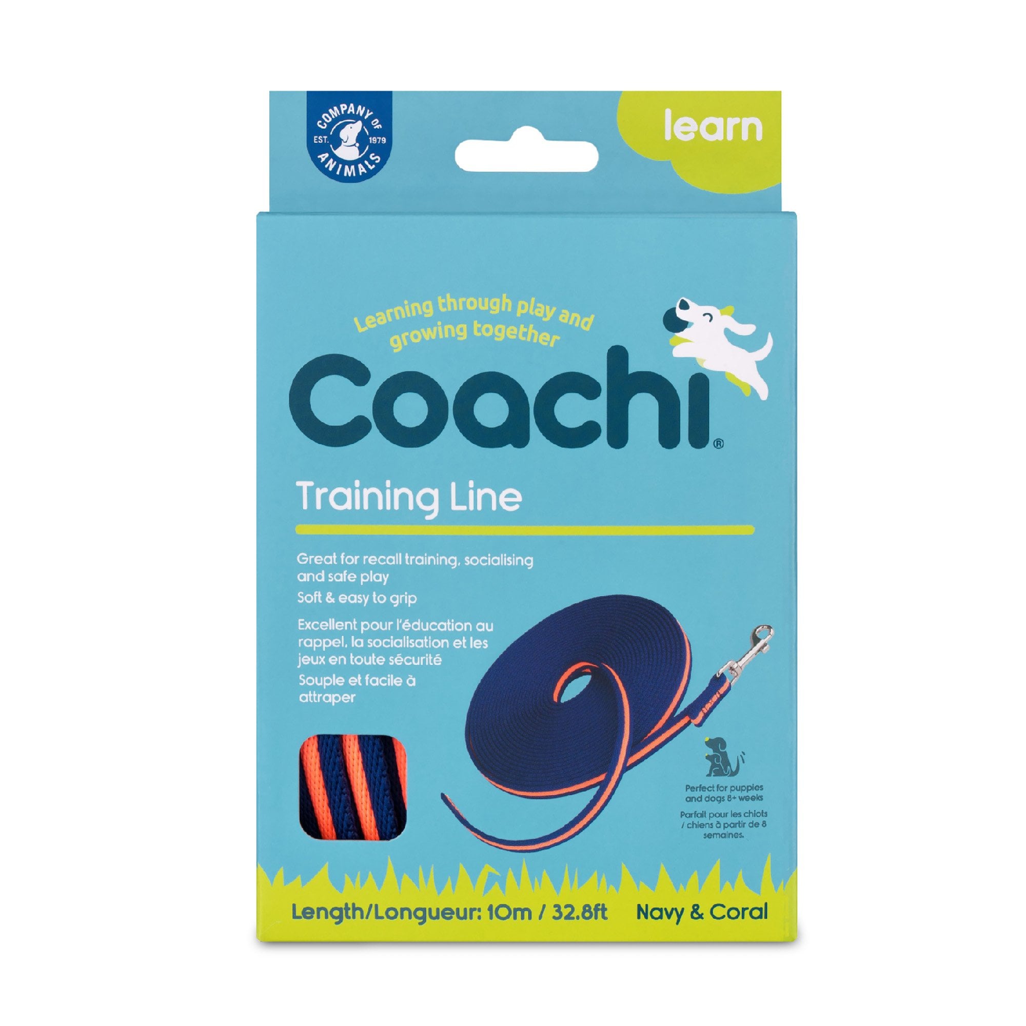 Coachi Dog Training Line 10 Metre - Blue