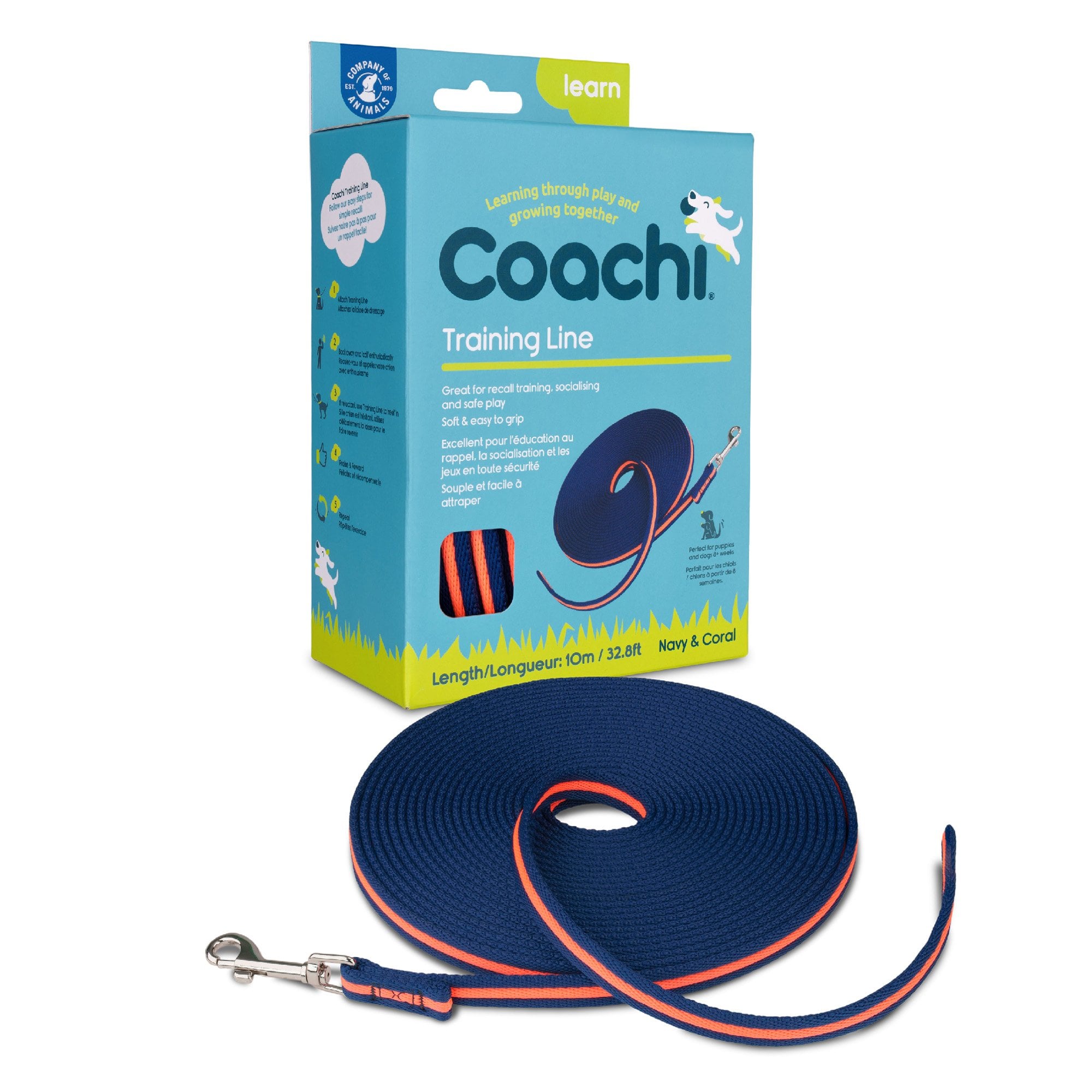 Coachi Dog Training Line 10 Metre - Blue