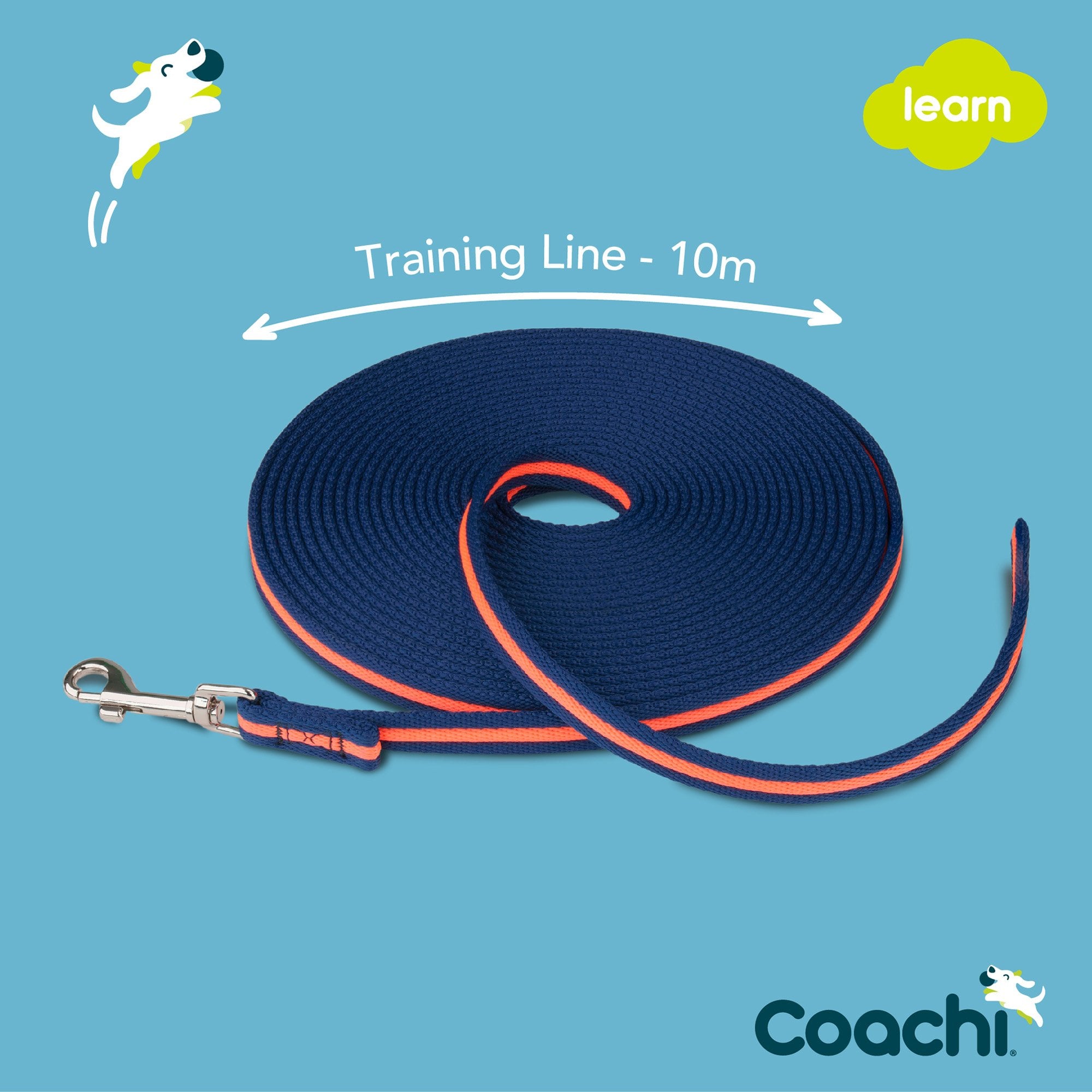 Coachi Dog Training Line 10 Metre - Blue