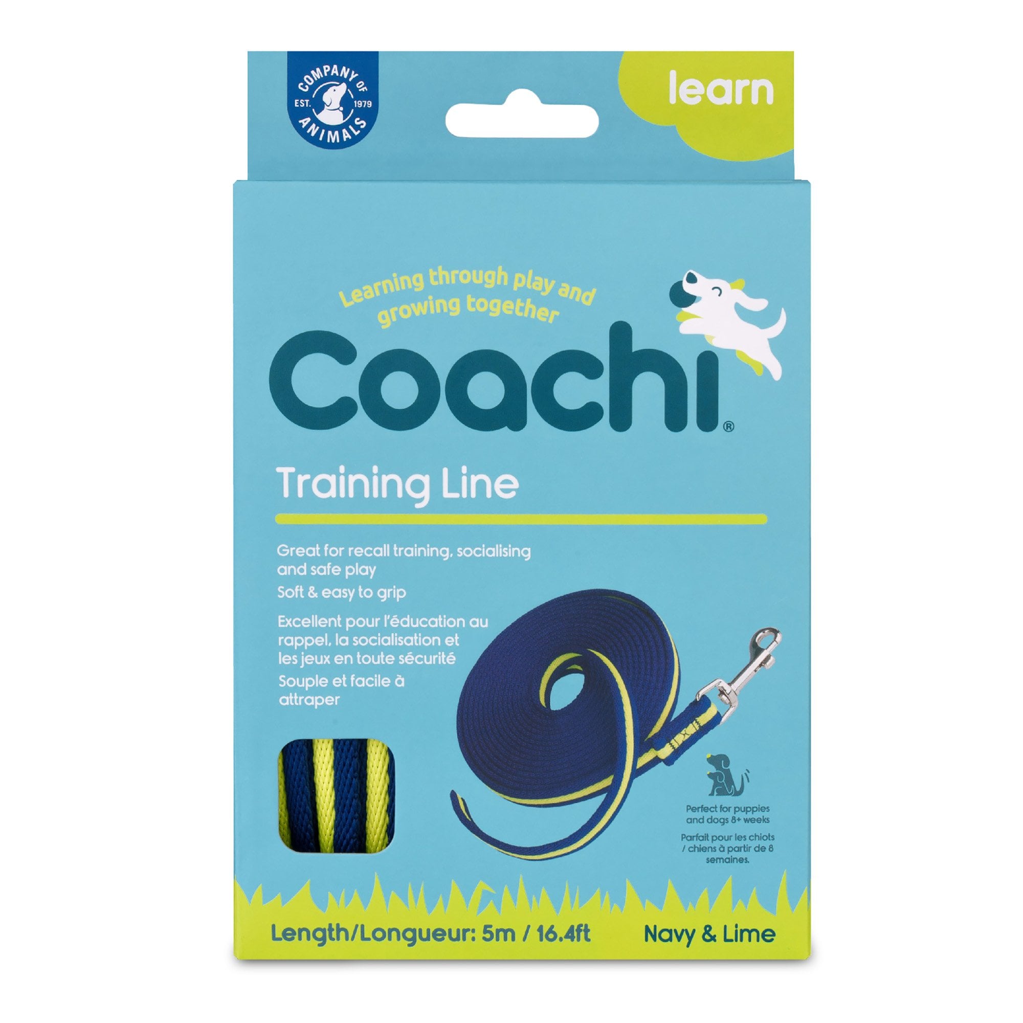 Coachi Dog Training Line 5 Metre - Blue