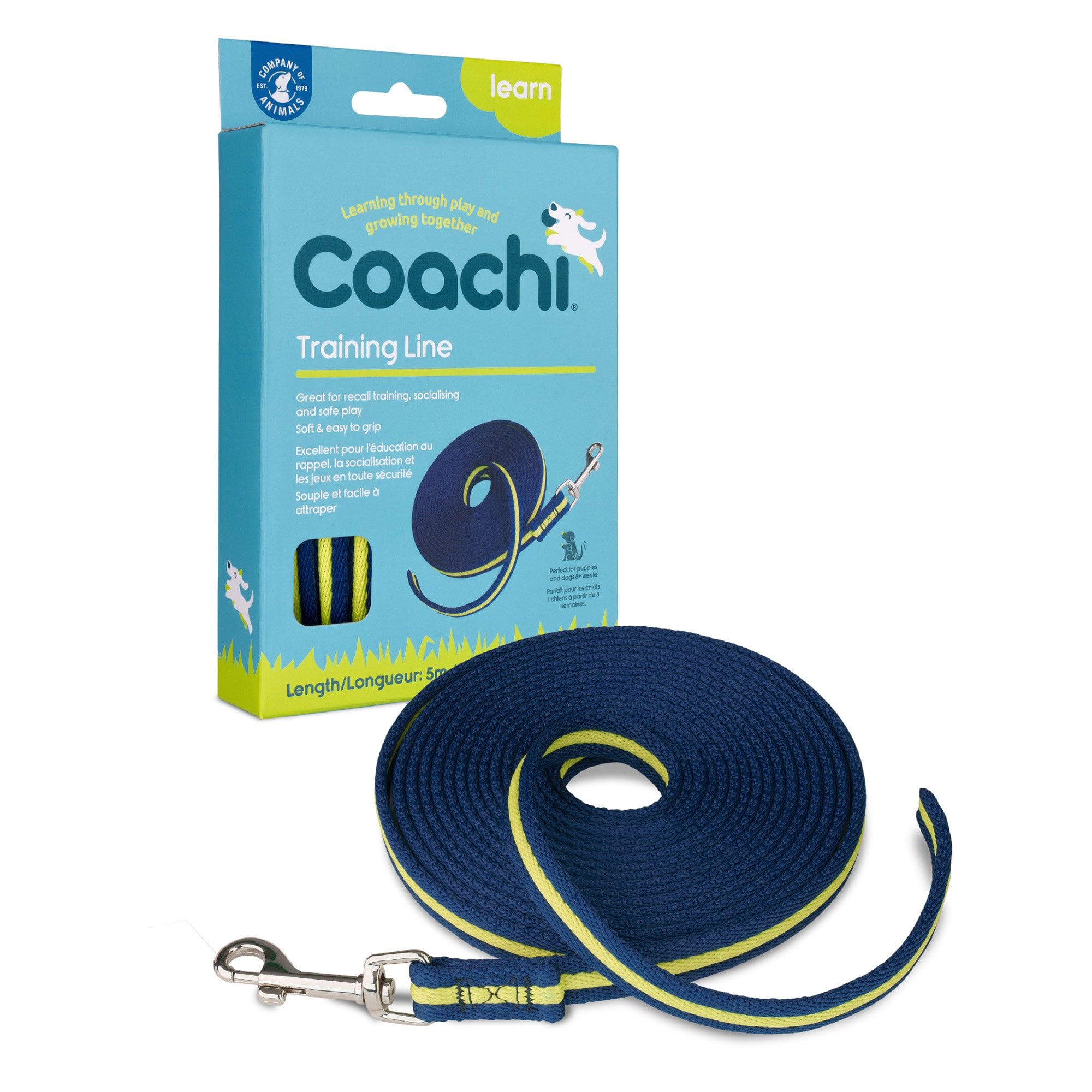 Coachi Dog Training Line 5 Metre - Blue
