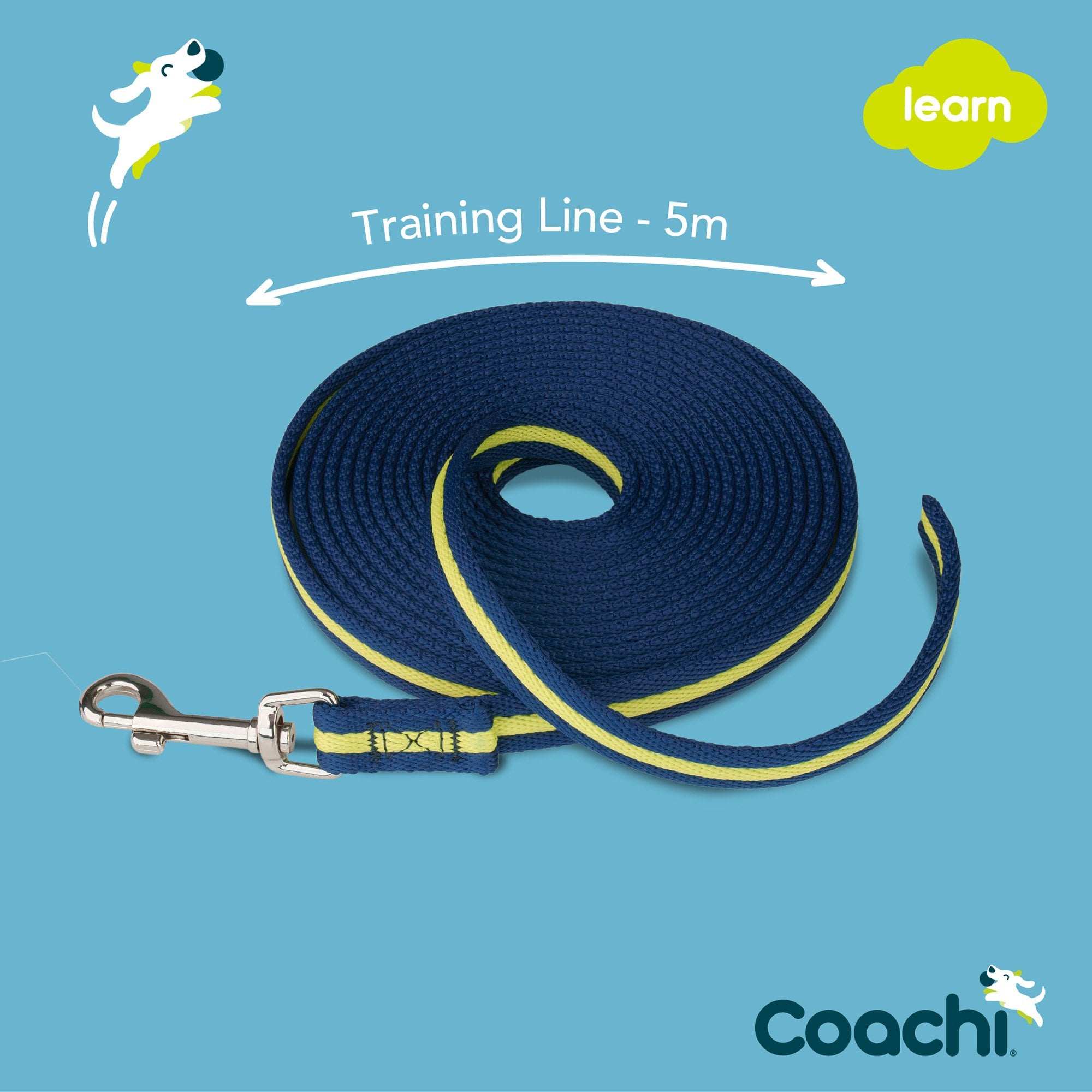 Coachi Dog Training Line 5 Metre - Blue