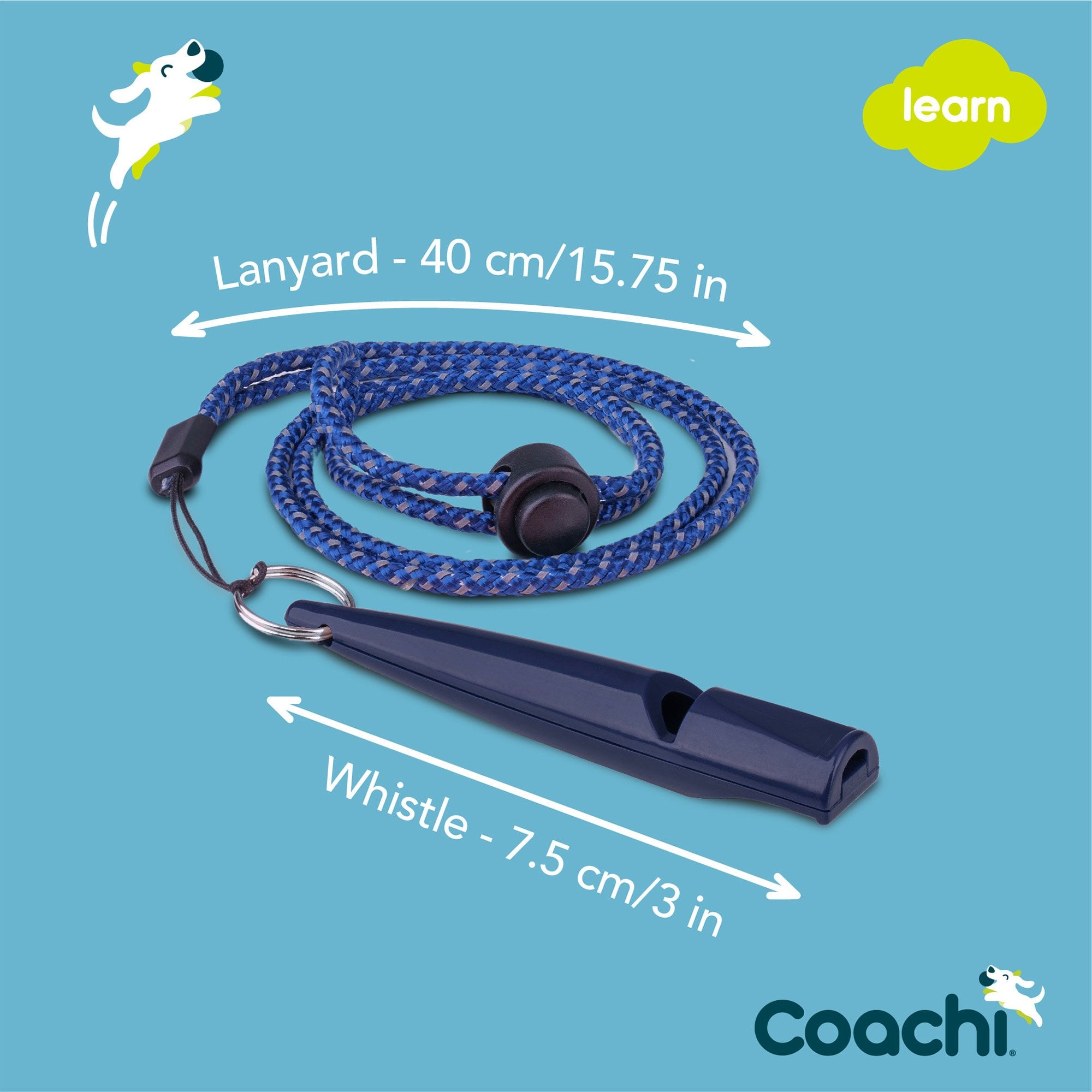 Coachi Dog Training Whistle - Navy