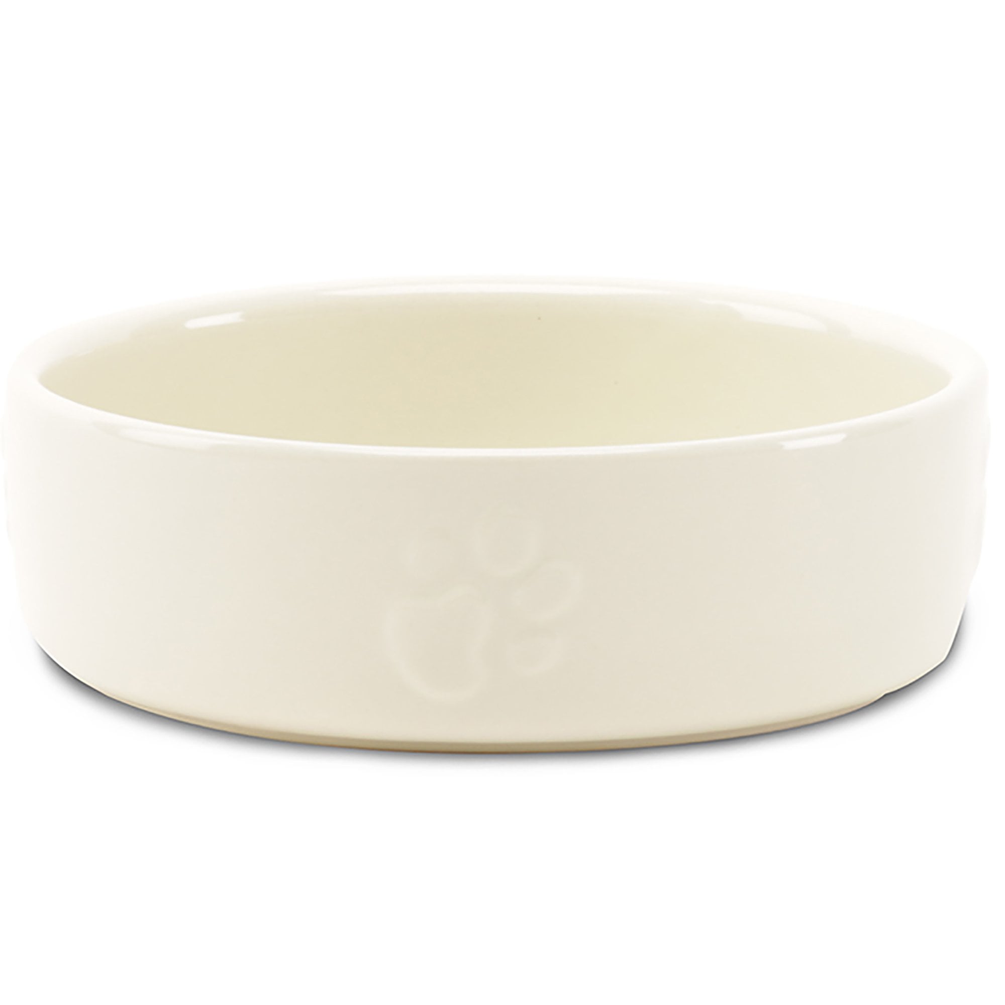 Icon Dog Food Bowl 15cm - Cream