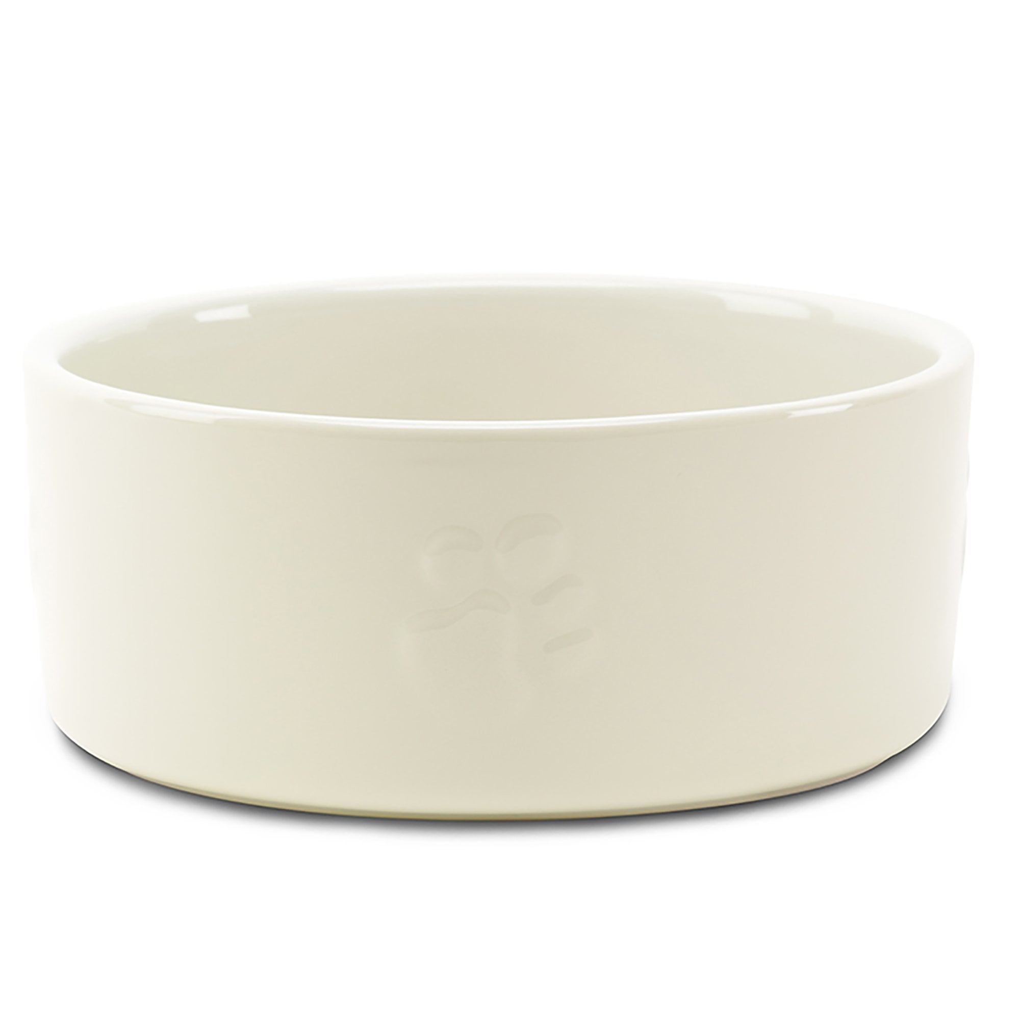 Icon Dog Food Bowl 19cm Cream