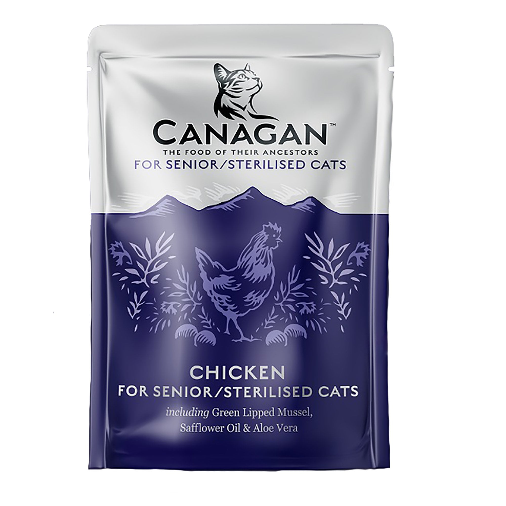 Senior/Sterilised Chicken Grain Free Wet Cat Food Pouch (8 x 85g)