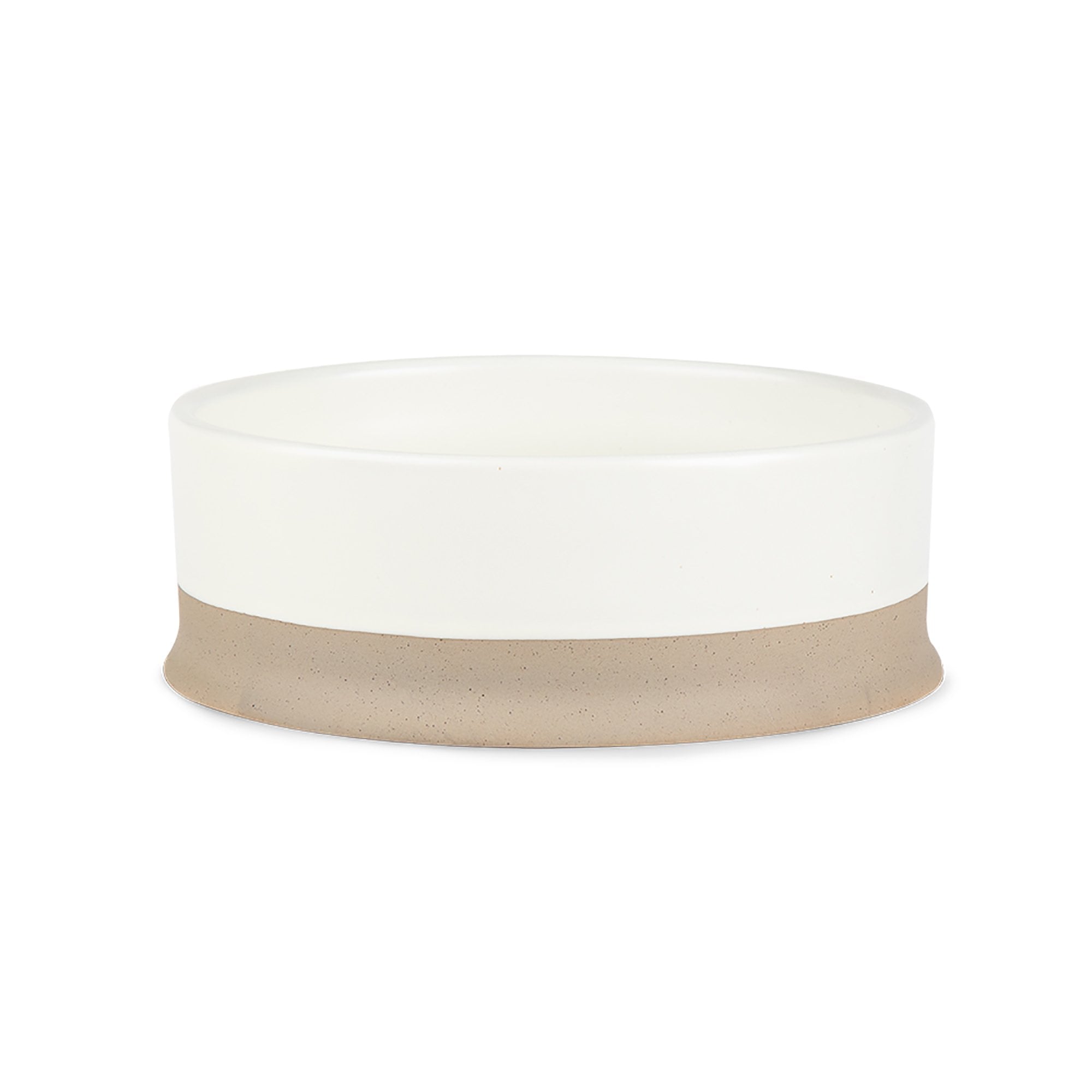 Scandi Non Tip Pet Food & Water Bowl - Cream