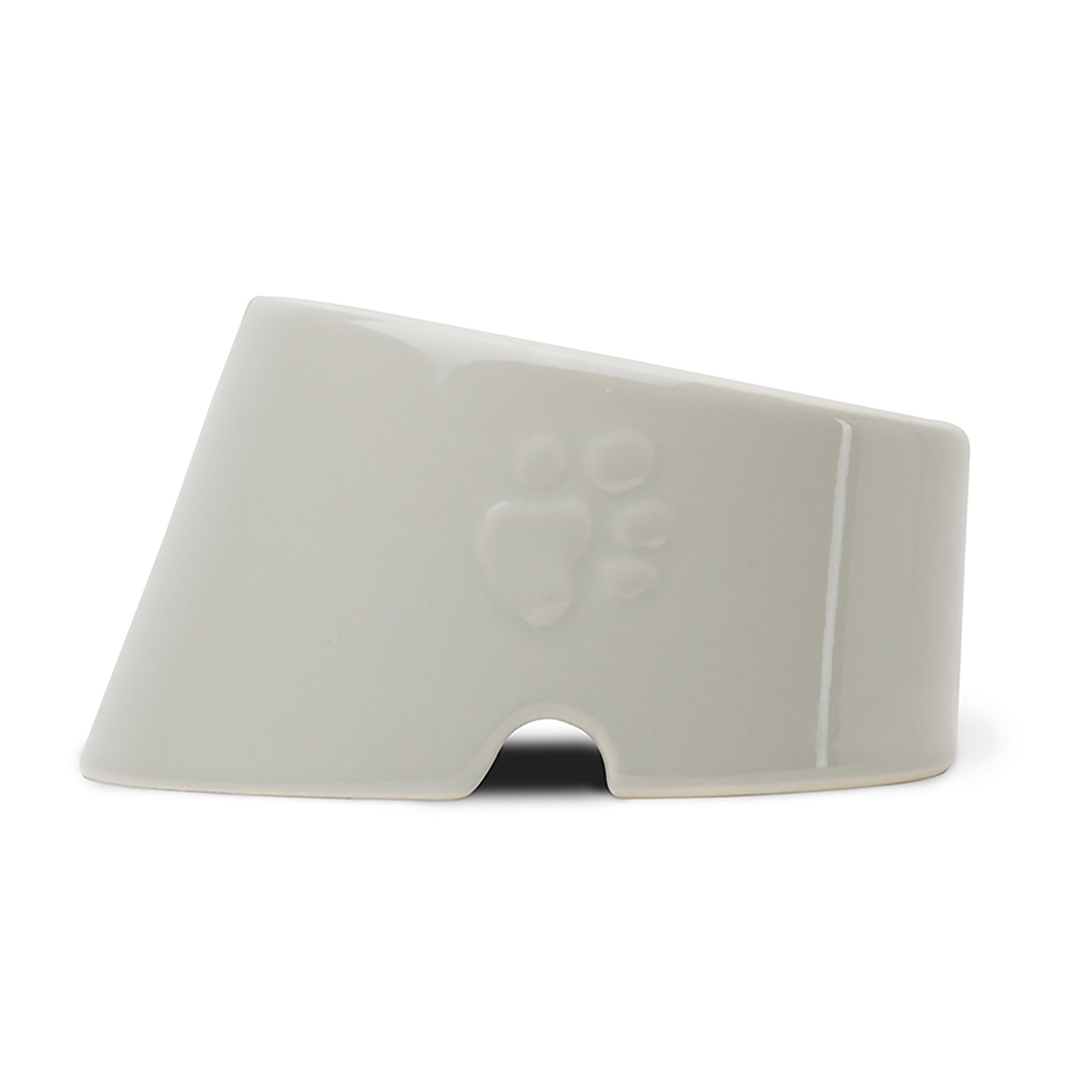 Icon Flat Faced Dog Bowl - Light Grey