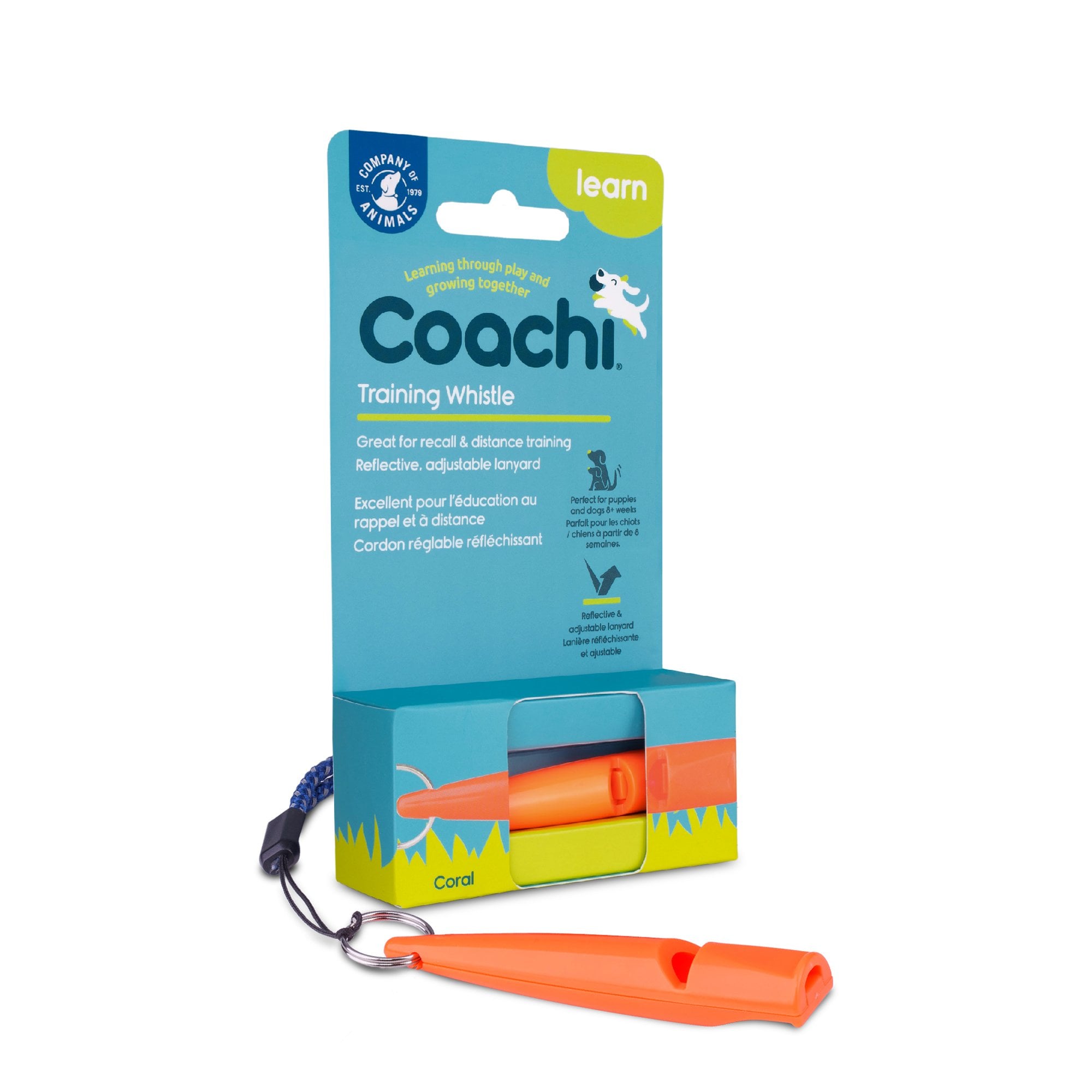 Coachi Dog Training Whistle - Coral