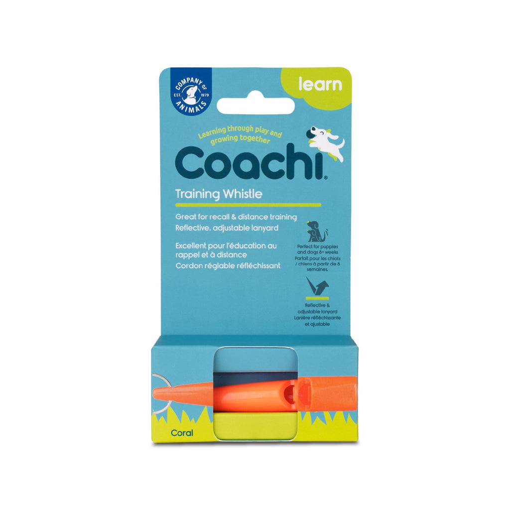 Company of Animals Coachi Dog Training Whistle - Coral