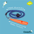 Company of Animals Coachi Dog Training Whistle - Coral
