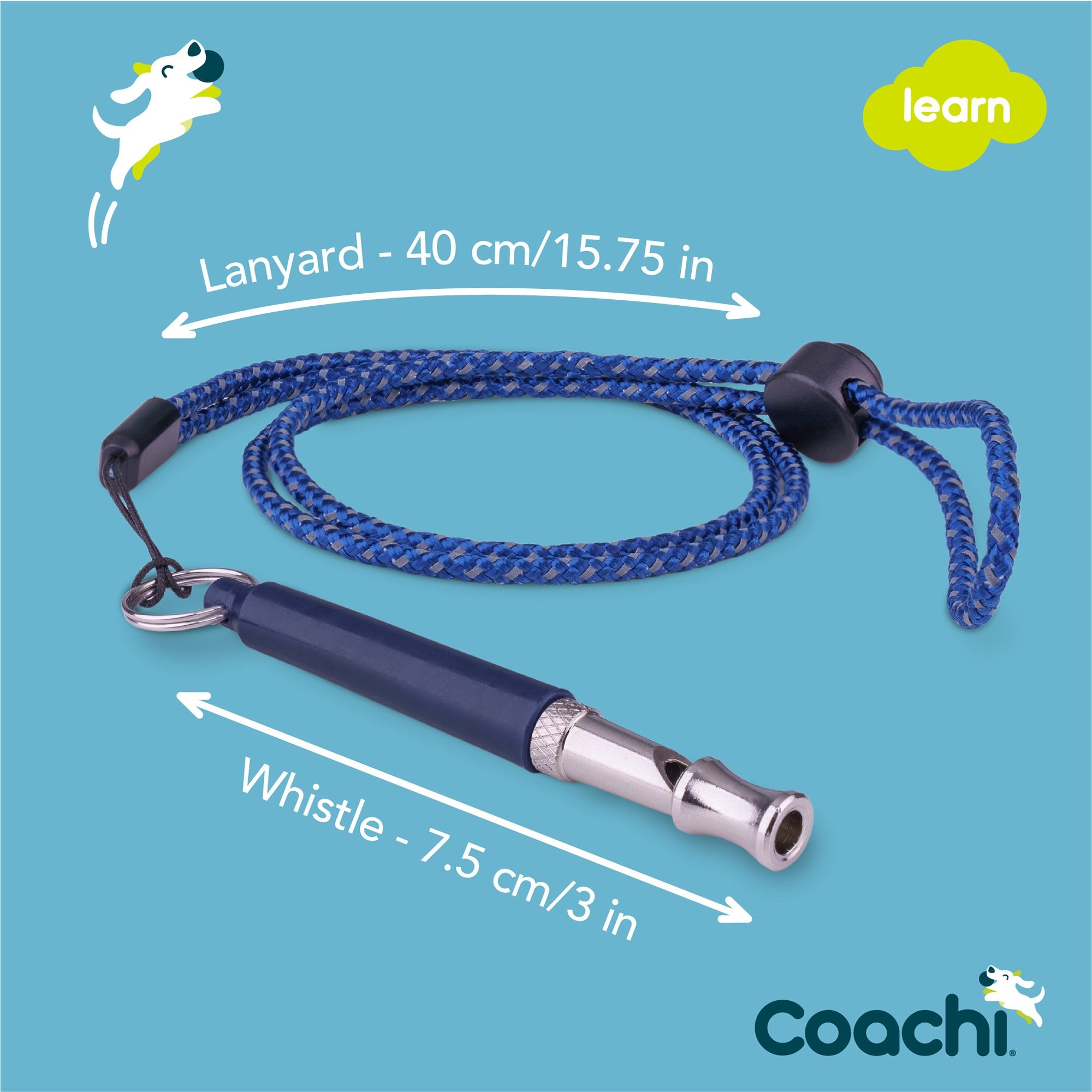 Coachi Professional Dog Training Whistle - Navy