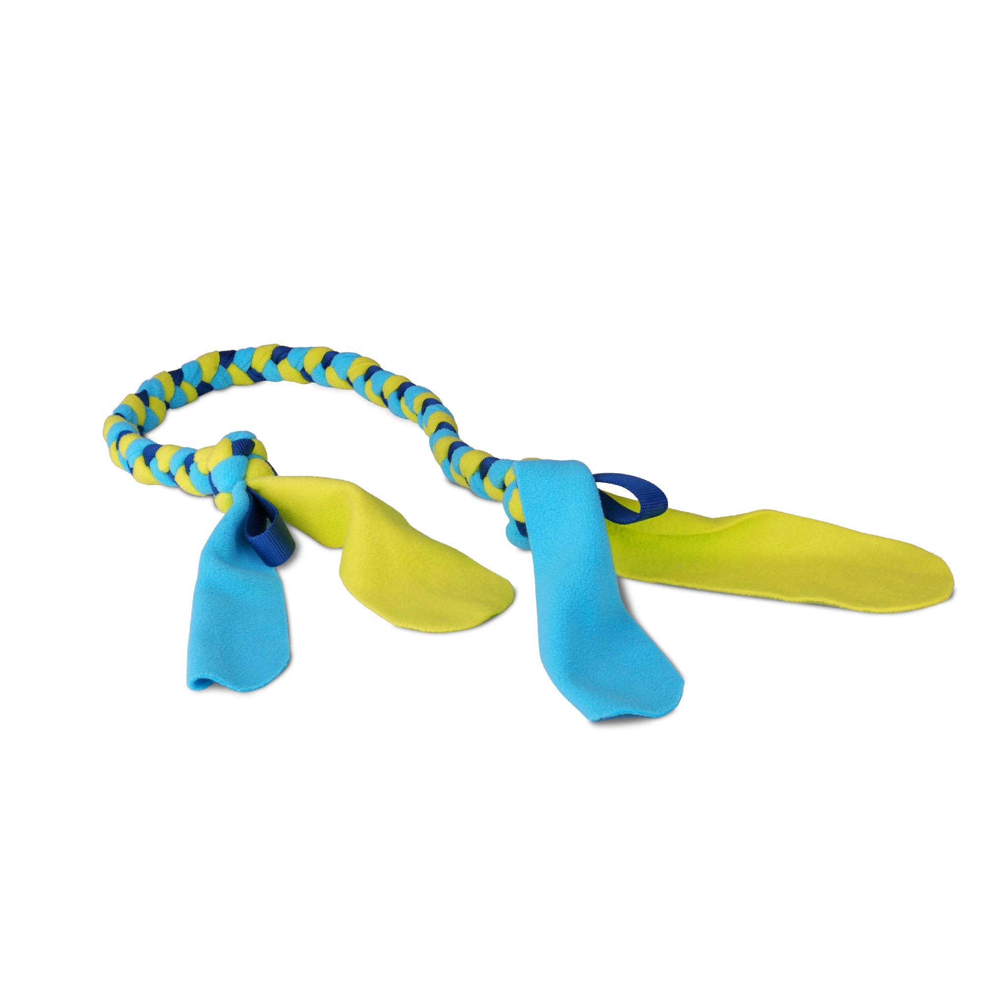 Coachi Tuggi Tug Dog Training Toy - Navy/Lime/Light Blue