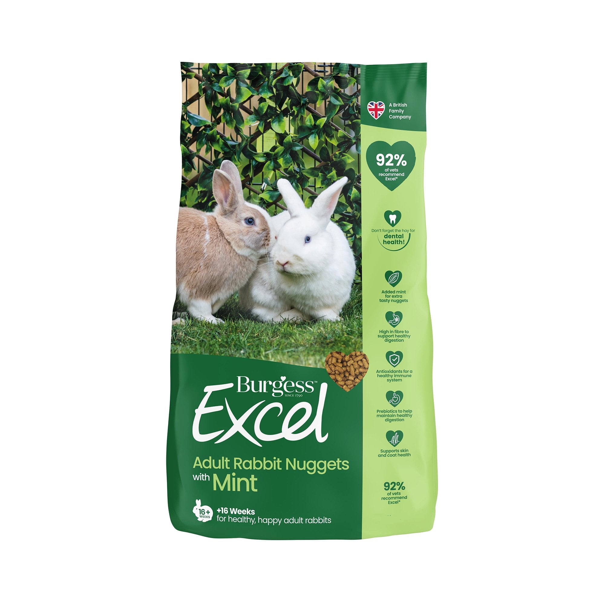 Excel Adult Rabbit Nuggets With Mint 10kg