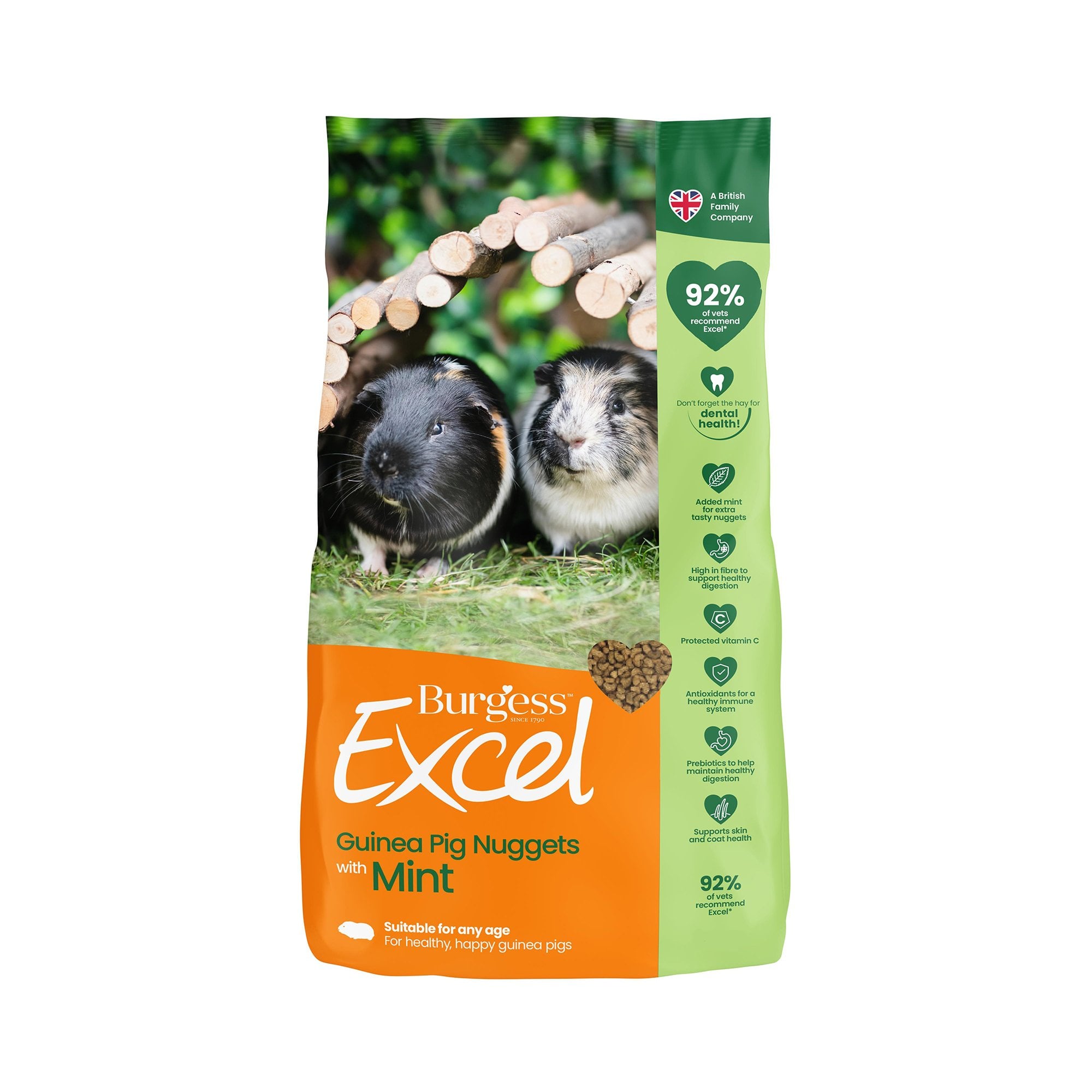 Excel Adult Guinea Pig Nuggets With Mint 10kg