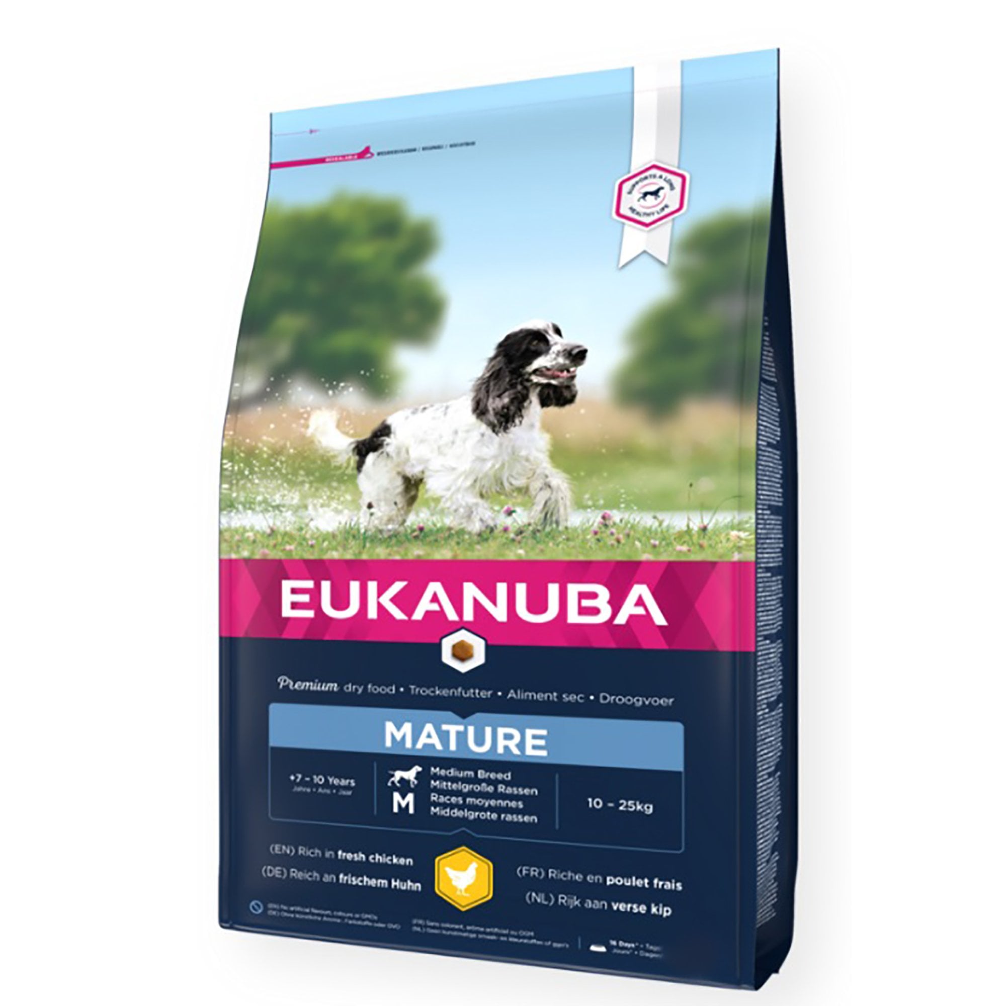 Medium Breed Mature Dog Food Rich in Fresh Chicken 12kg