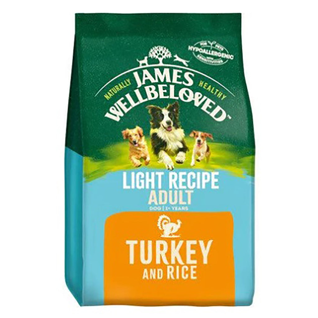 James Wellbeloved Adult Turkey & Rice Light Dry Dog Food 1.5kg