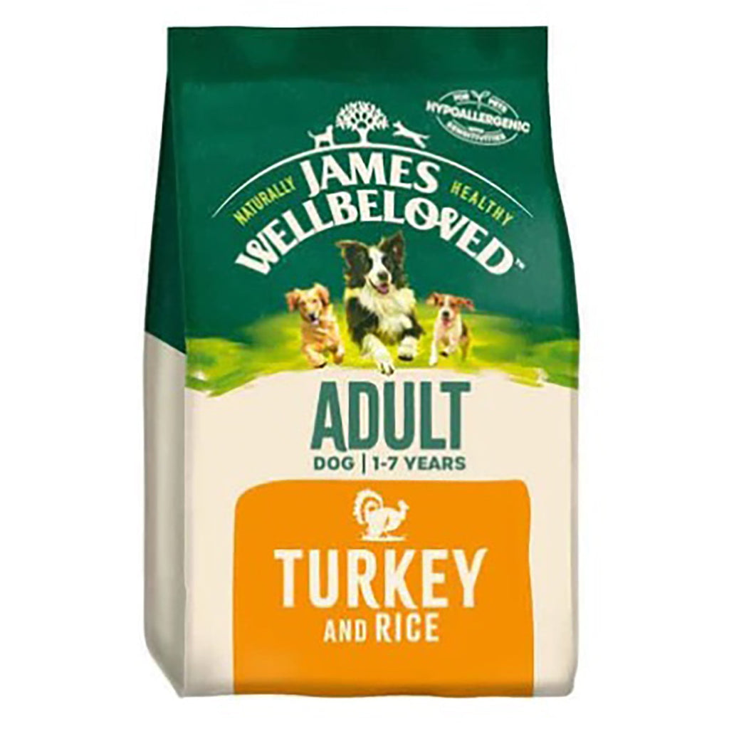 James Wellbeloved Adult Turkey & Rice Dry Dog Food 2kg