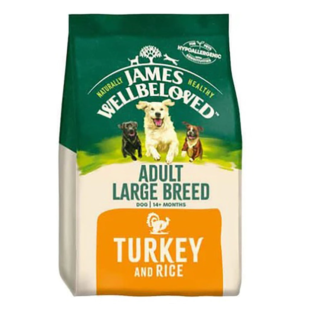 James Wellbeloved Large Breed Adult Turkey & Rice Dry Dog Food 15kg