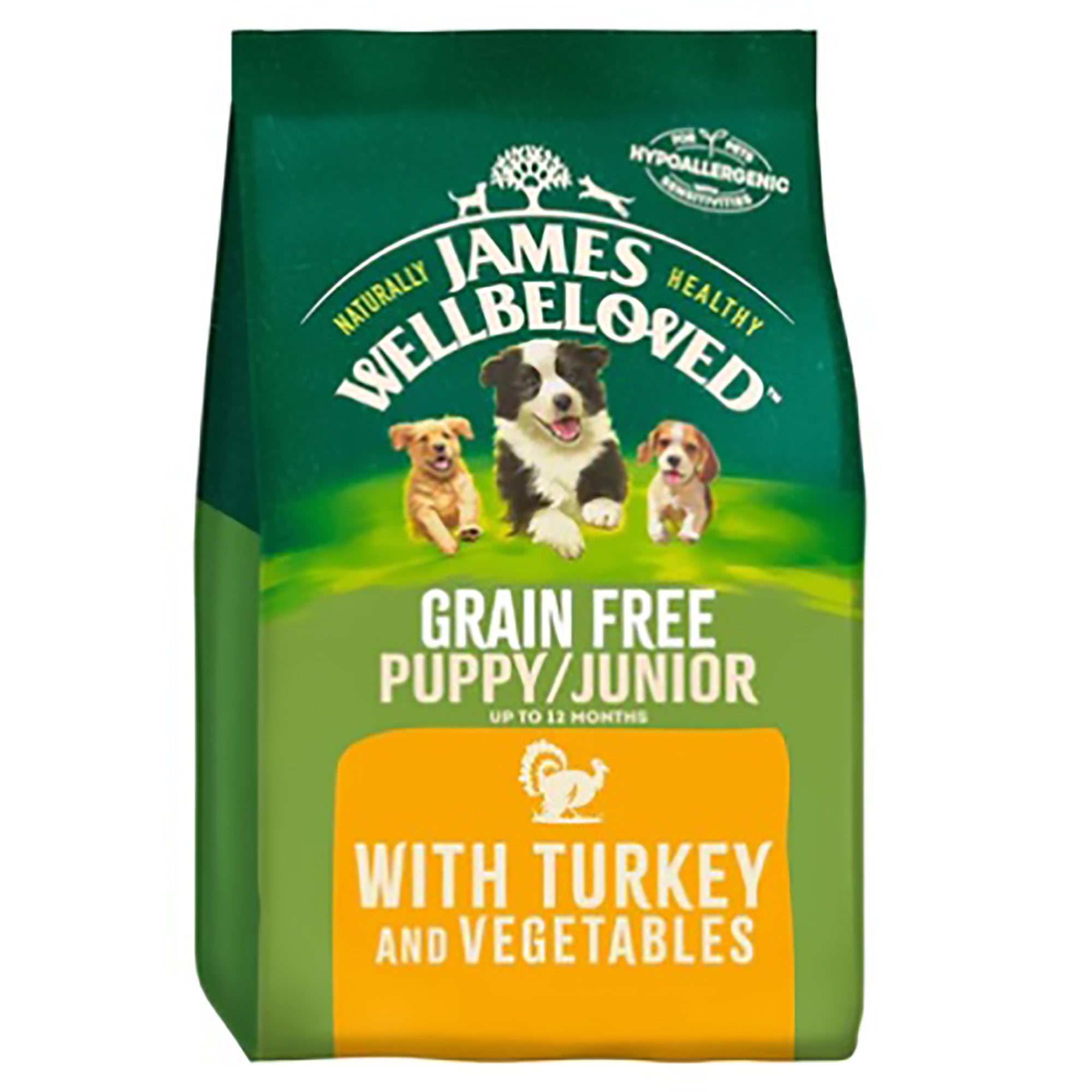 Puppy/Junior Turkey & Veg Grain Free Dry Dog Food 1.5kg