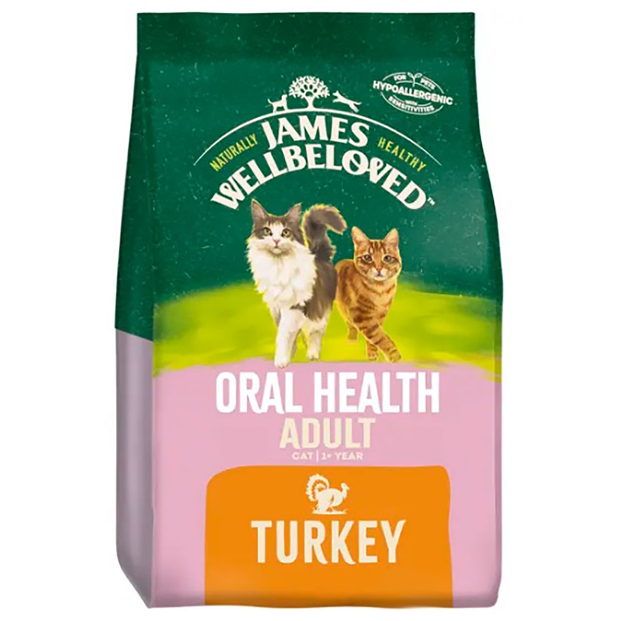 Adult Turkey Oral Health Dry Cat Food 1.5kg