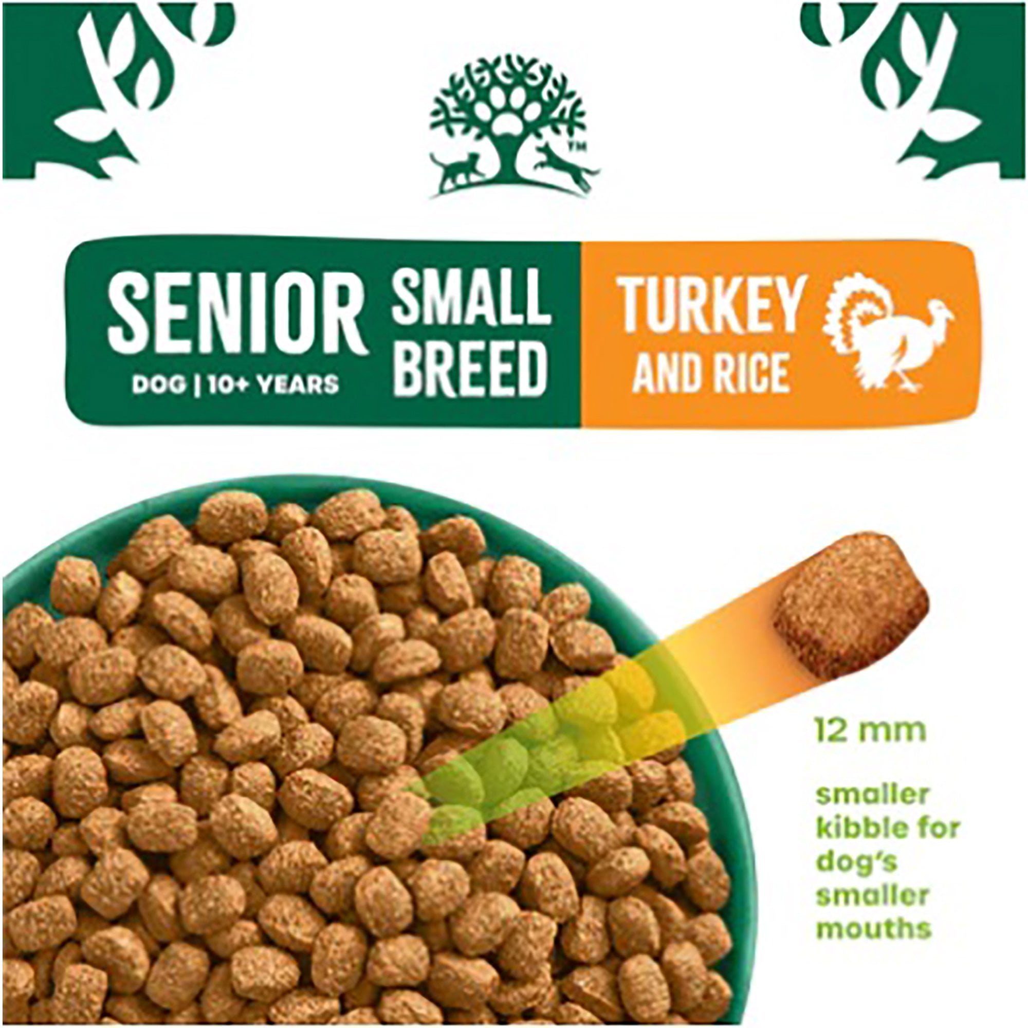 Senior Turkey & Rice Small Breed Dry Dog Food 1.5kg