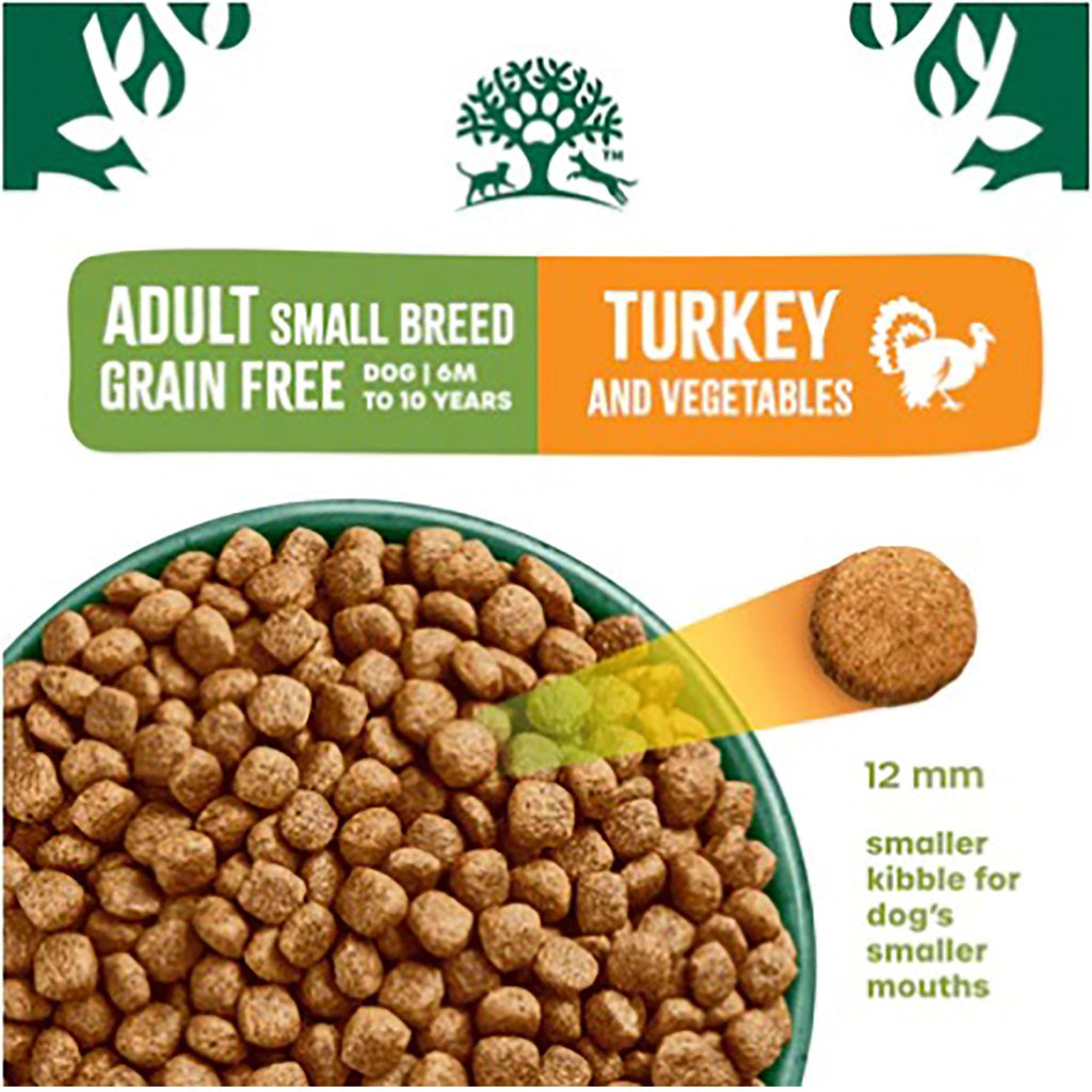 Adult Turkey & Veg Grain Free Small Breed Dry Dog Food 1.5kg