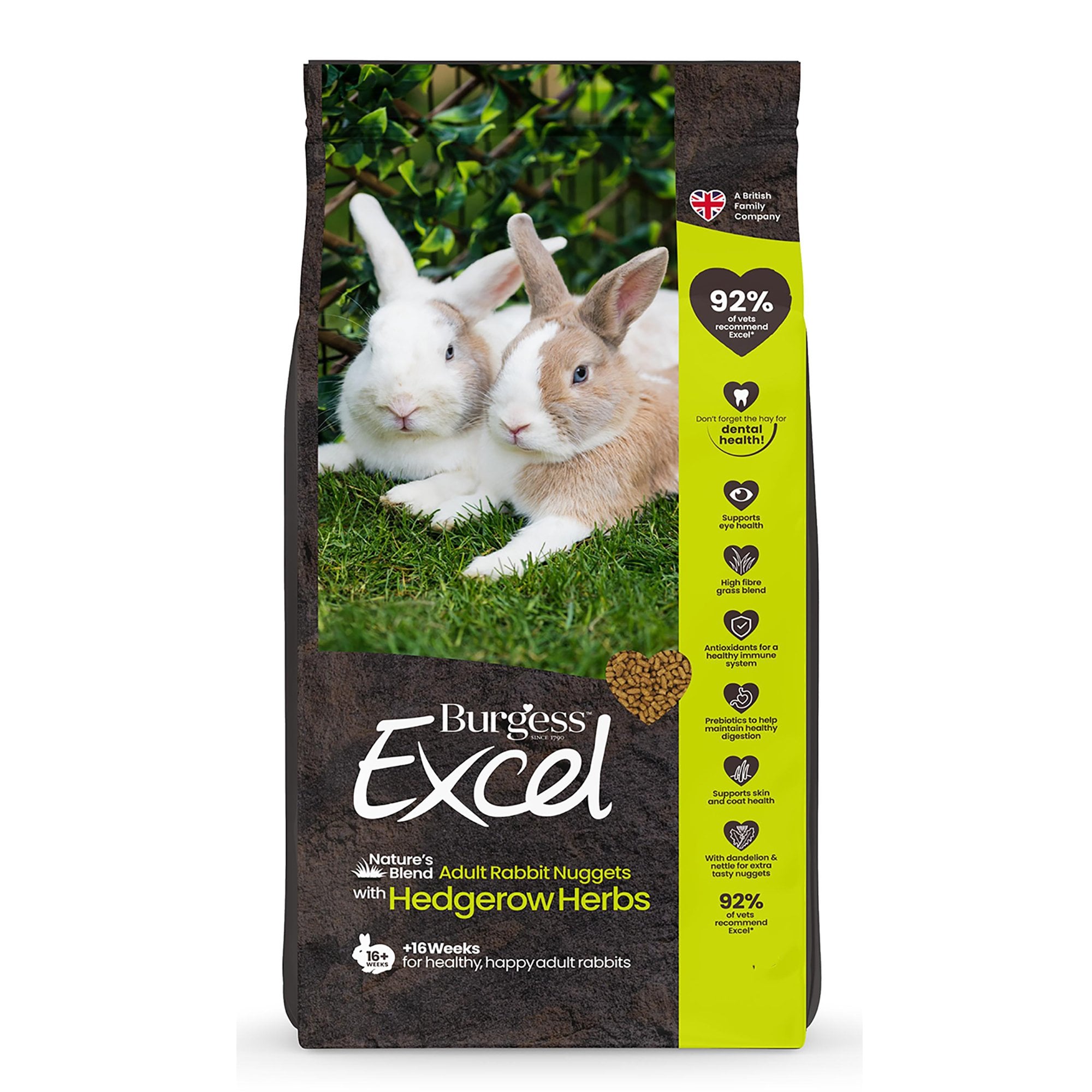 Excel Natures Blend Nuggets Adult Rabbit Food 1.5kg