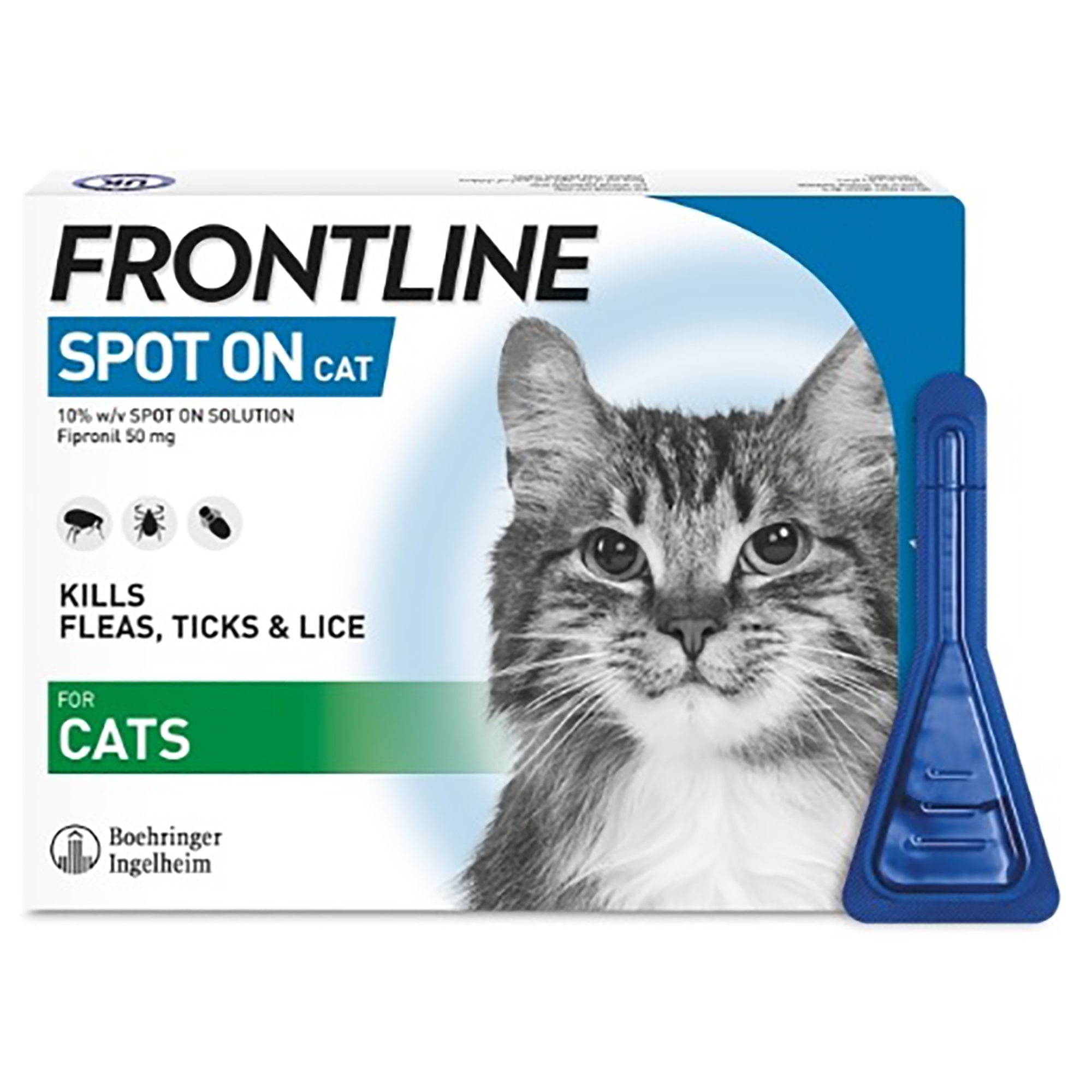 Flea & Tick Spot On Cat 3 Pipettes