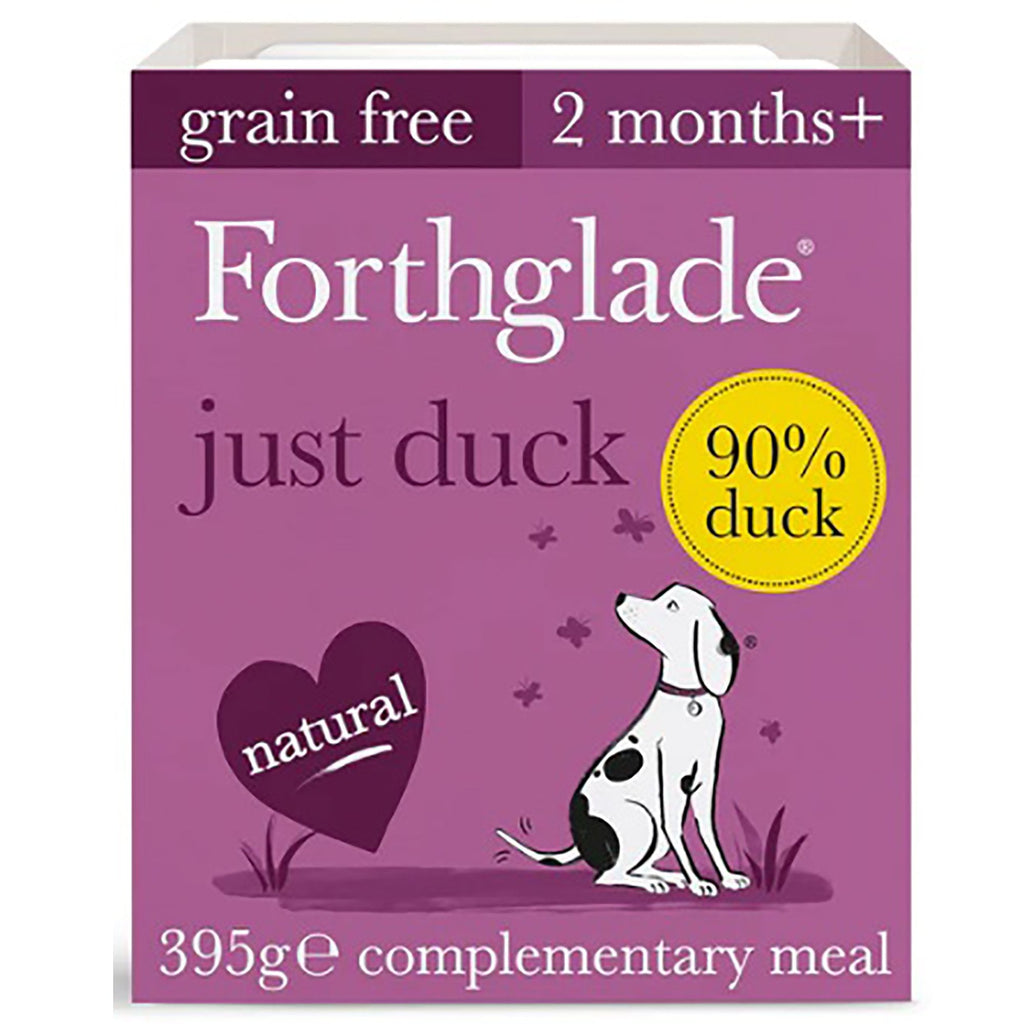 Forthglade Just Duck With Added Minerals Grain Free Wet Dog Food 395g