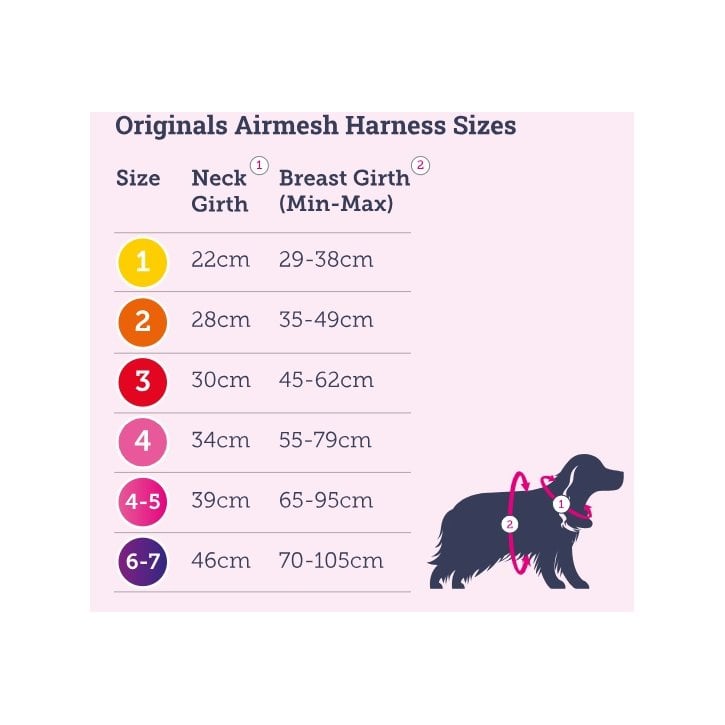 Originals Airmesh Dog Harness Electric Party - Size 4