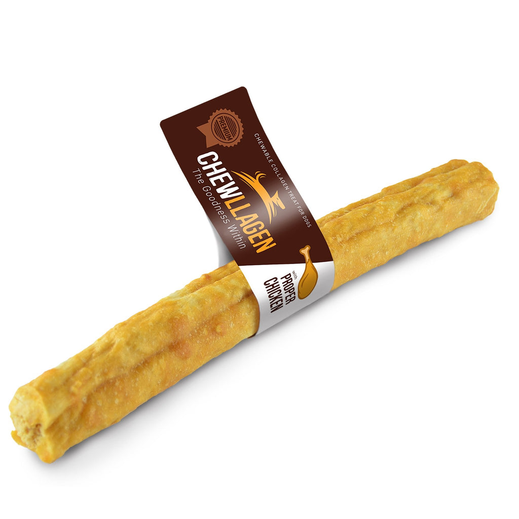 Chewllagen Collagen Chicken Retriever Roll Dog Treat 10"