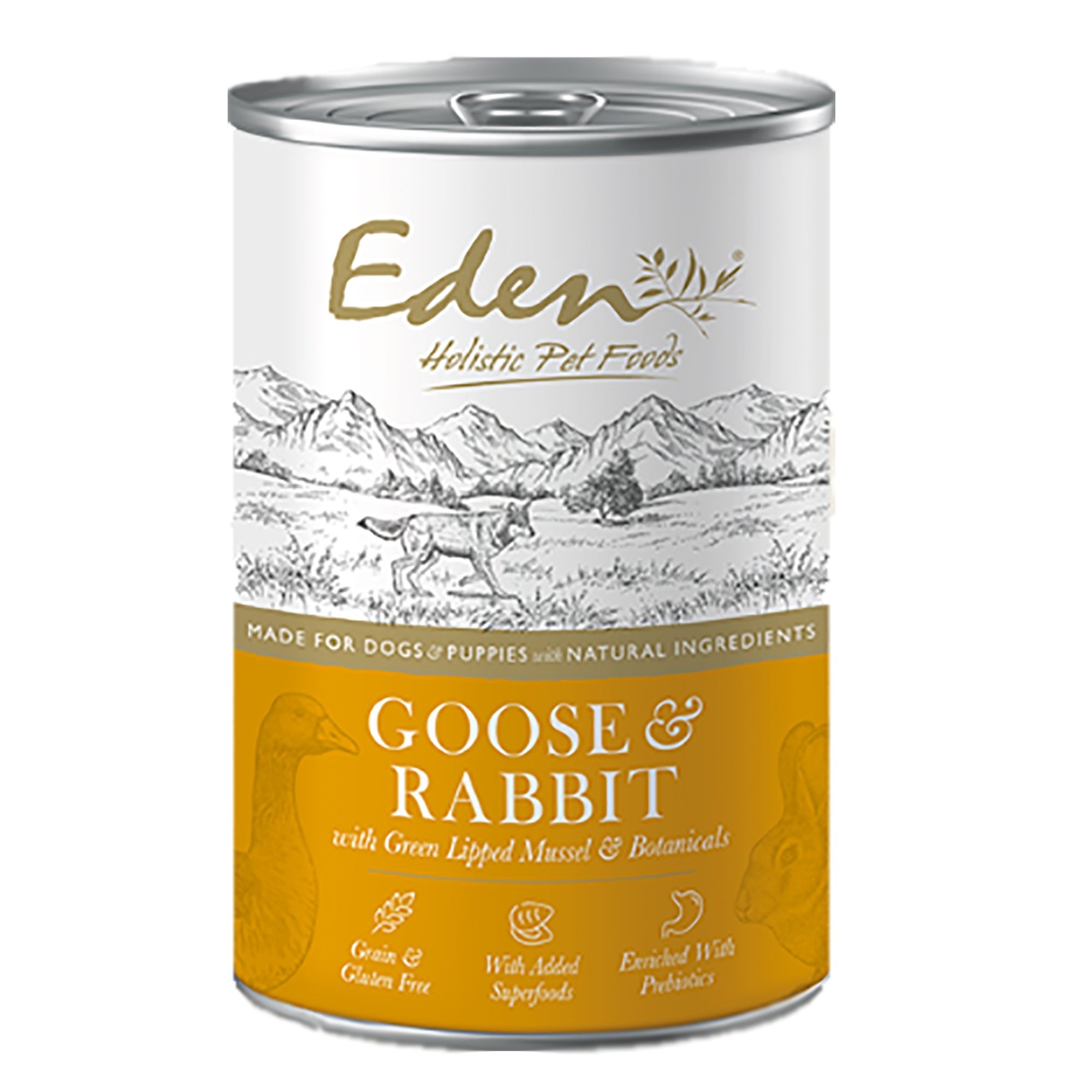 Gourmet Natural Goose & Rabbit Wet Dog Food Tins 400g